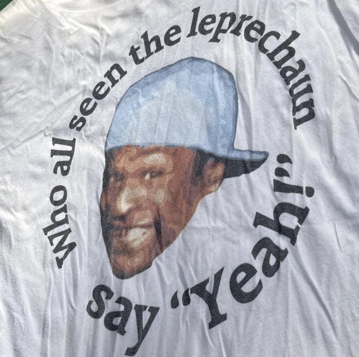 American Apparel Vtg Crichton Alabama Leprechaun Meme T-Shirt | Size M Size US M / EU 48-50 / 2 - 4 Thumbnail