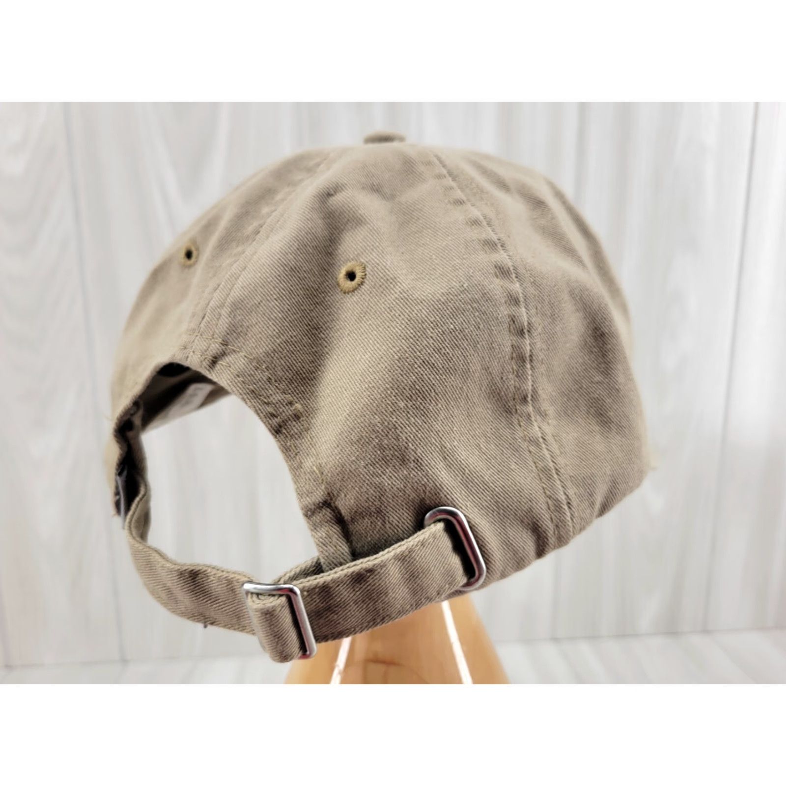 Imperial Imperial Golf Hat Strapback Tan Cotton Knit Adjustable Men Sized Cap Cap Size ONE SIZE - 6 Thumbnail