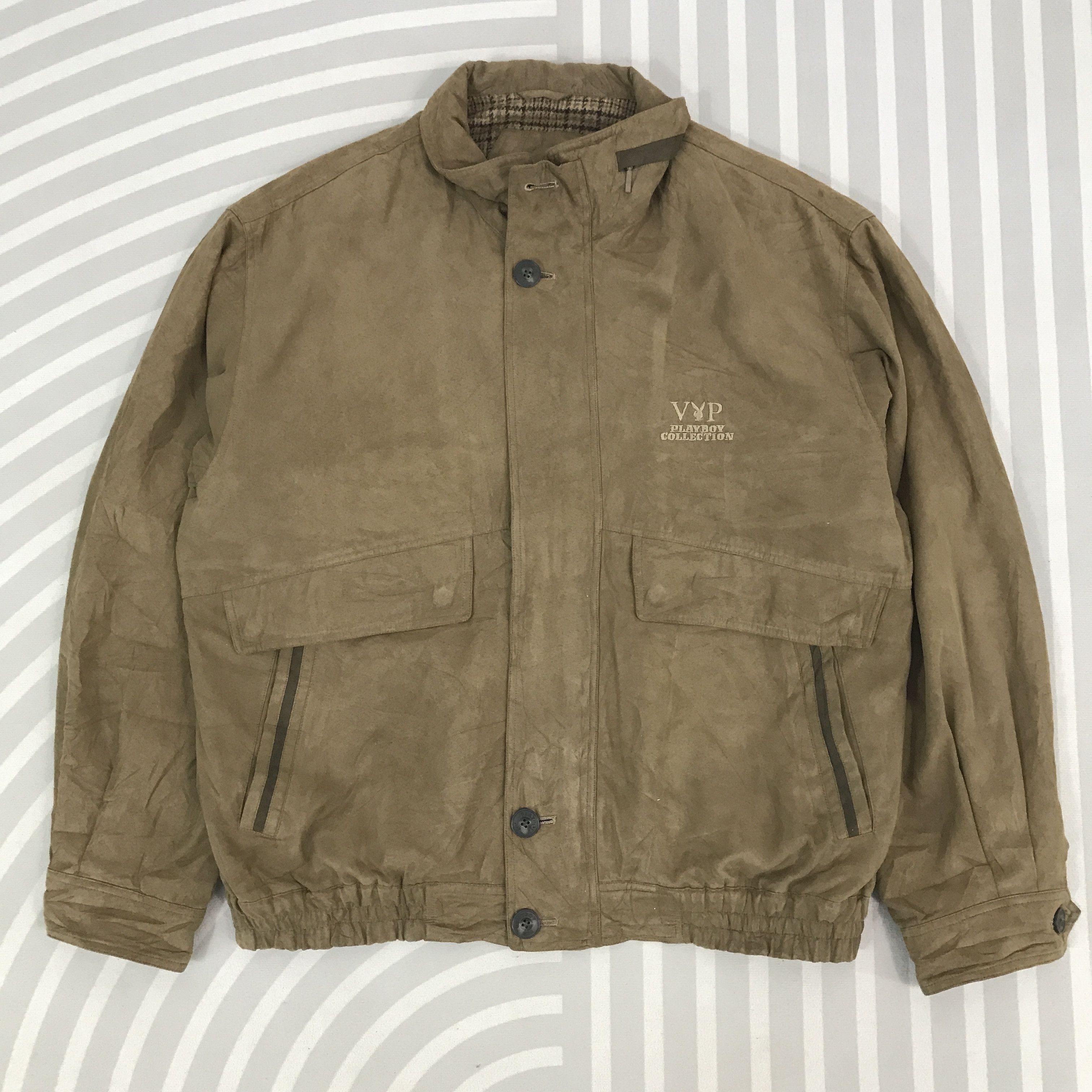 Playboy × Vintage Vintage Playboy Collection Bomber style Brown Jacket Size US M / EU 48-50 / 2 - 1 Thumbnail