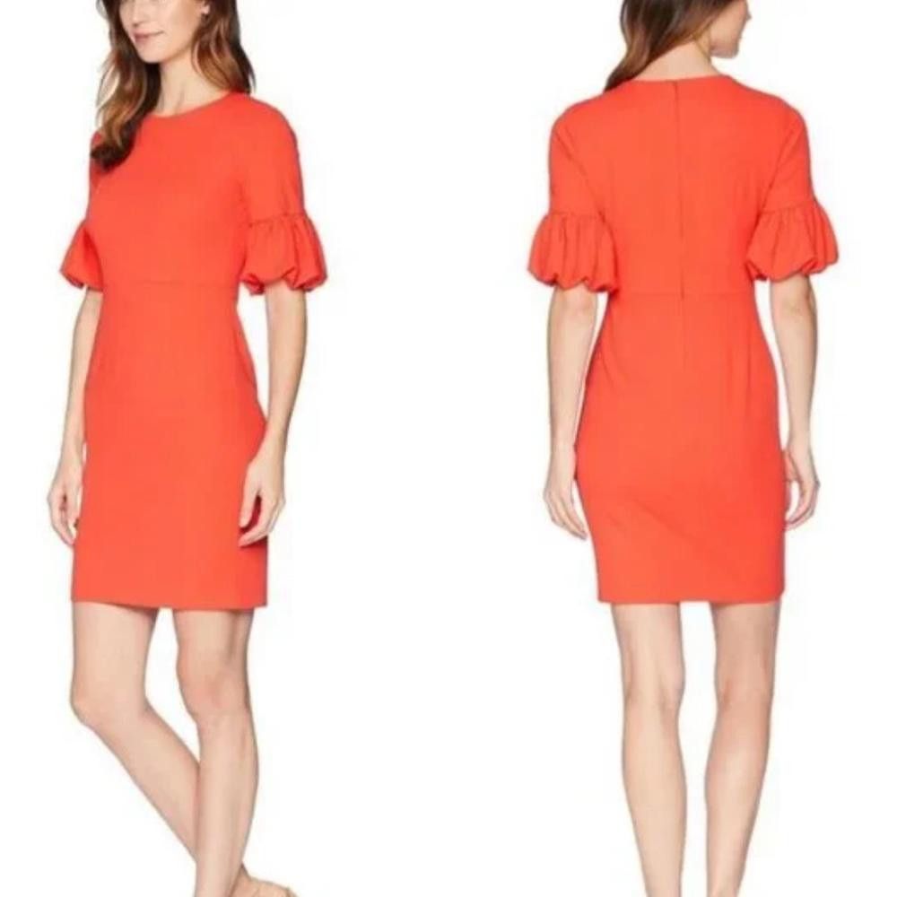 Designer Donna Morgan l NWT Scarlett Mid Length Sheath Dress 12 Size XL / US 12-14 / IT 48-50 - 1 Thumbnail