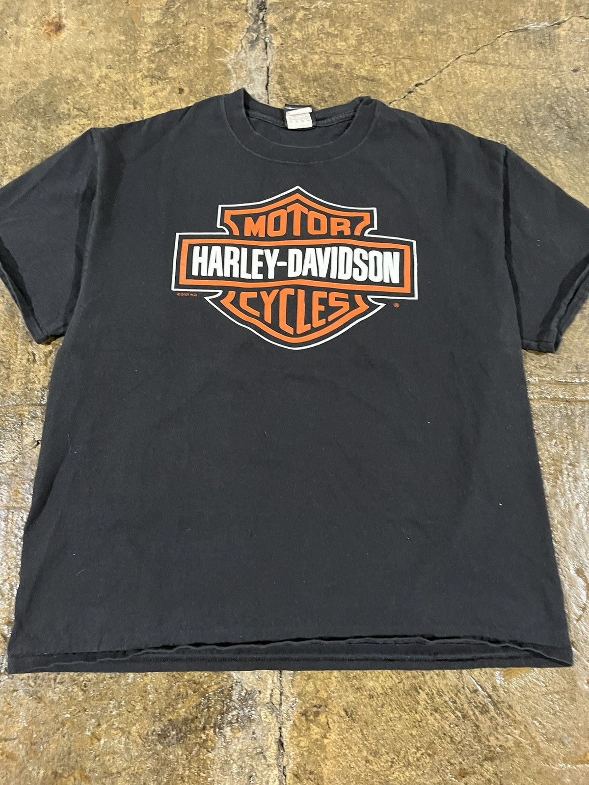 Harley Davidson × Vintage Crazy Vintage Y2K Harley Davidson Logo Biker Skater Tee Size US XL / EU 56 / 4 - 3 Thumbnail