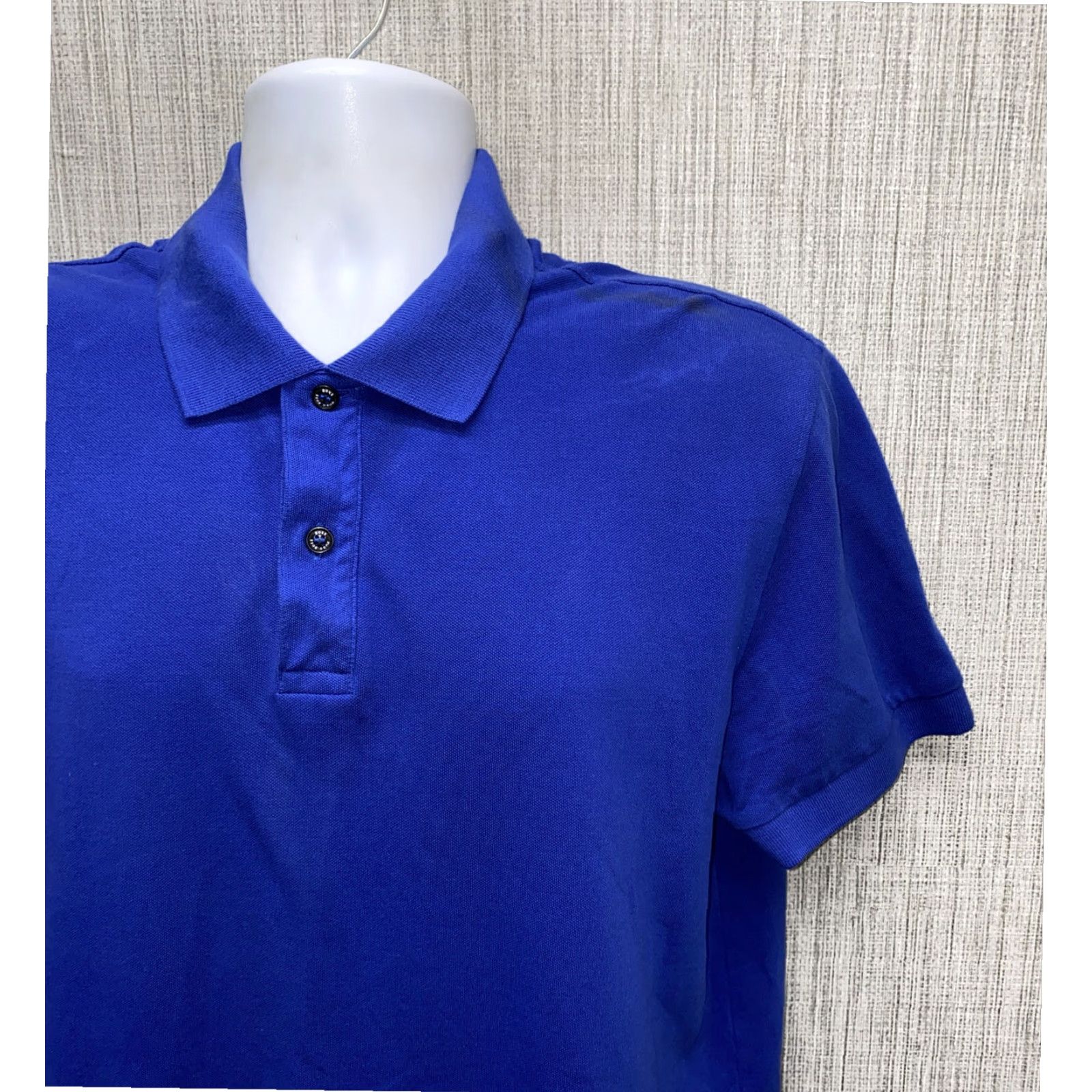Hugo Boss Hugo Boss Golf Polo Shirt Mens Blue Short Sleeve XL Pima Cotton Size US XL / EU 56 / 4 - 2 Thumbnail