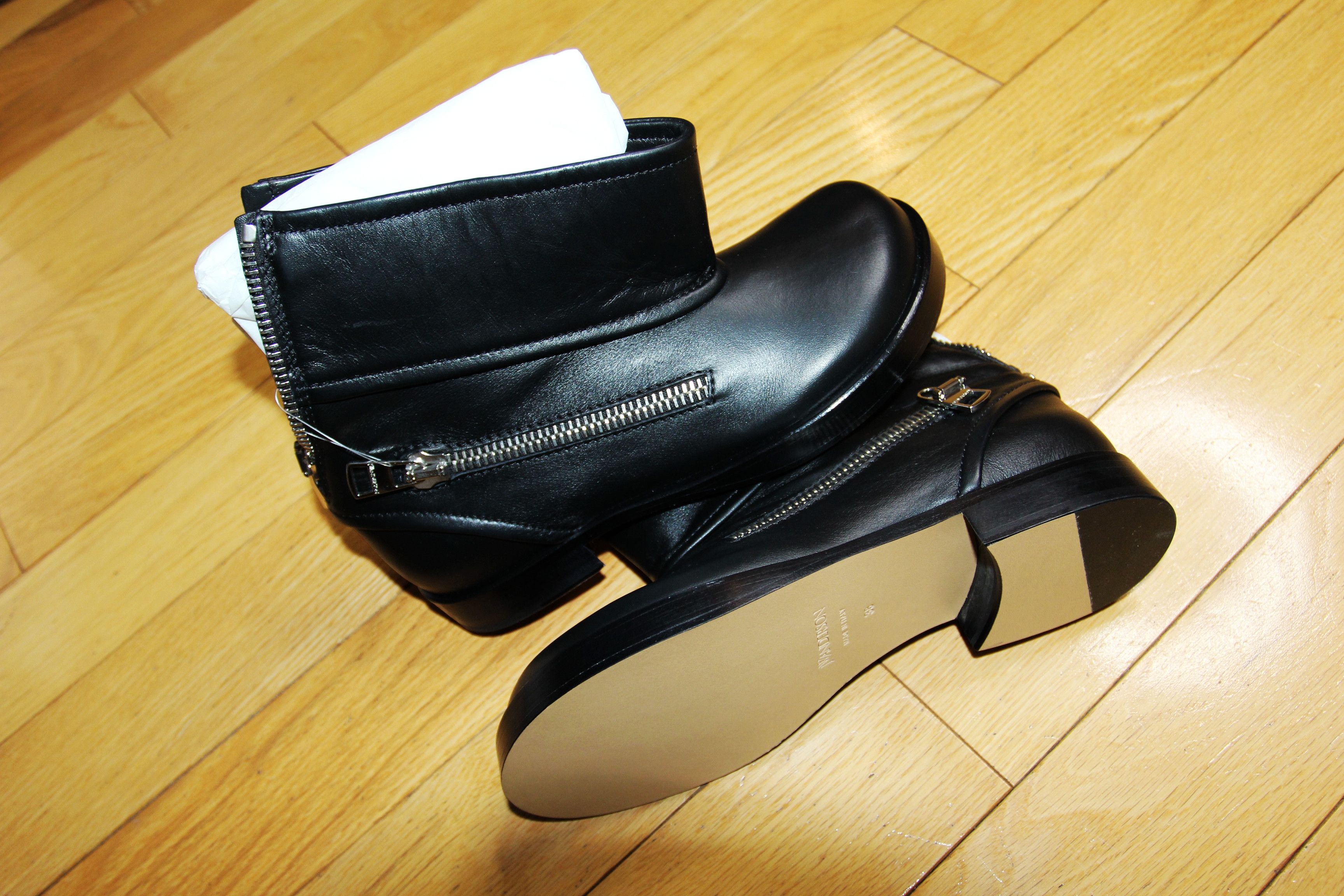 JW Anderson BNWT AW25 JW ANDERSON ZIP BIKER BOOTIES BOOTS 38 Size US 8 / IT 38 - 3 Thumbnail
