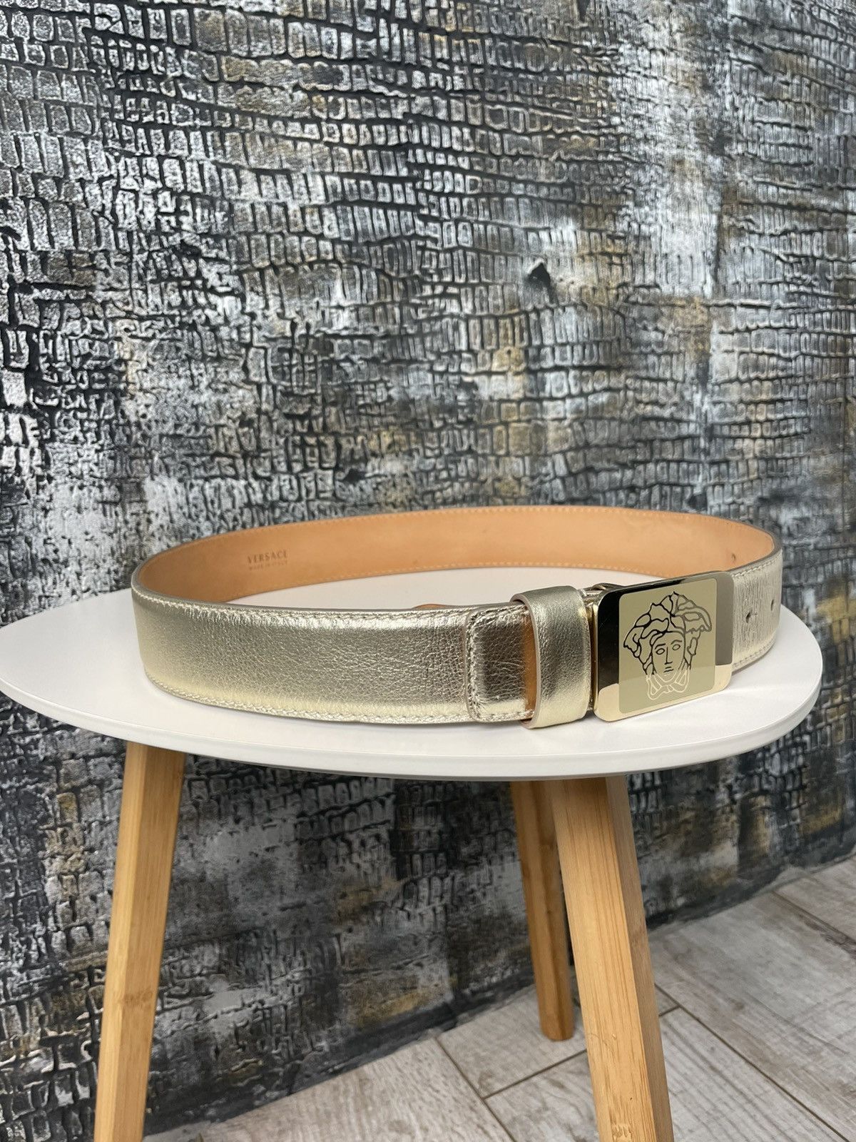 Versace Versace Medusa Buckle Leather Belt Size ONE SIZE - 6 Thumbnail
