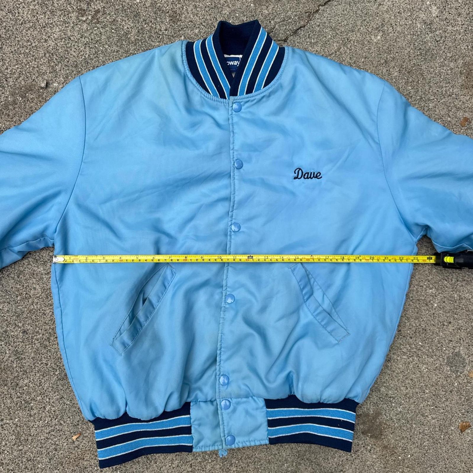 Holloway Vintage 90s Varsity Jacket Blue Trucker Back Hit Size Large Size US L / EU 52-54 / 3 - 7 Thumbnail