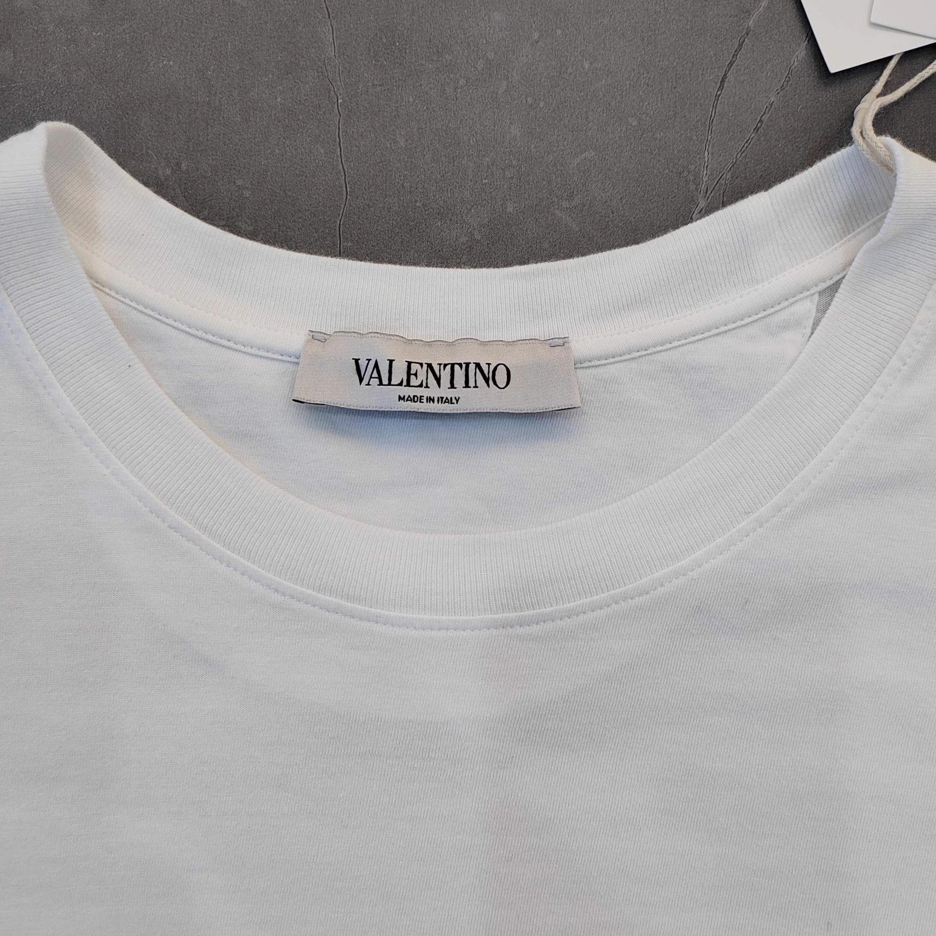 Valentino VALENTINO White Short-Sleeve T-Shirt S Size S / US 4 / IT 40 - 3 Thumbnail