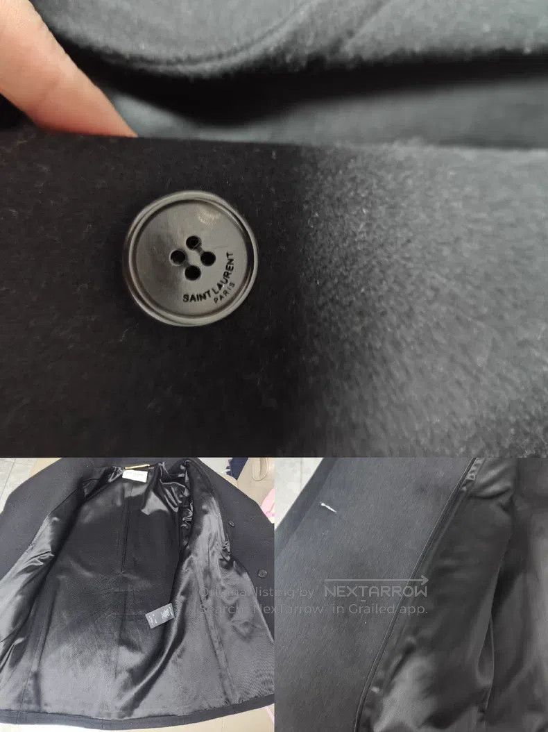 Saint Laurent Paris Saint Laurent Paris Women's double-breasted coat, navy sty Size XS / US 0-2 / IT 36-38 - 7 Thumbnail