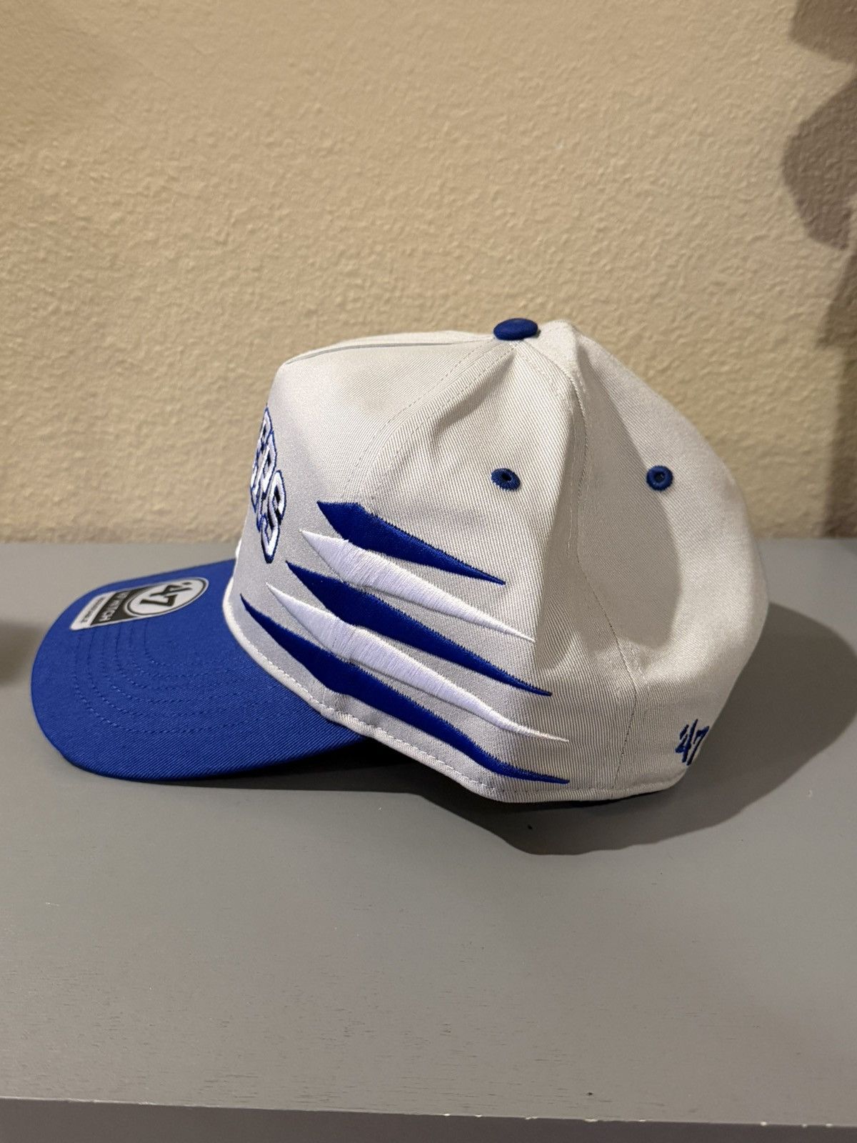 47 Brand Los Angeles Dodgers ‘47 Hitch Snapback Hat White Blue NWT Size ONE SIZE - 5 Thumbnail