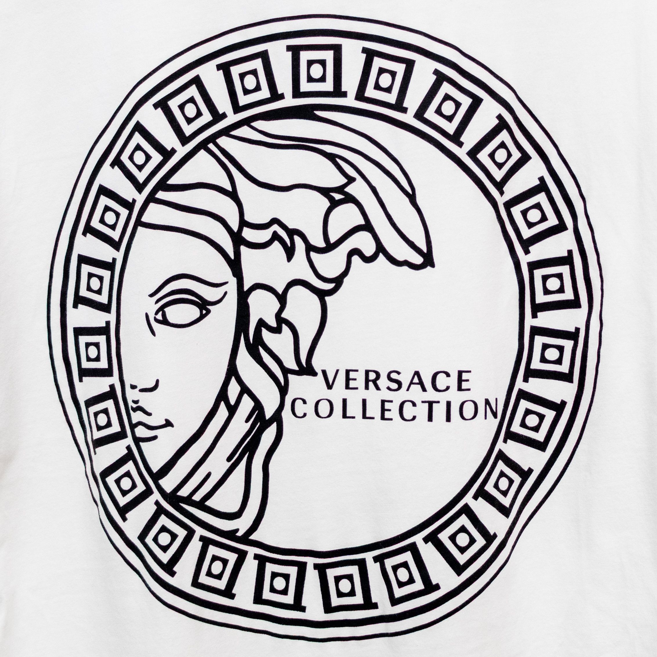 Versace Versace Collection White Medusa Logo Men’s T-Shirt – Size L Size US L / EU 52-54 / 3 - 4 Thumbnail