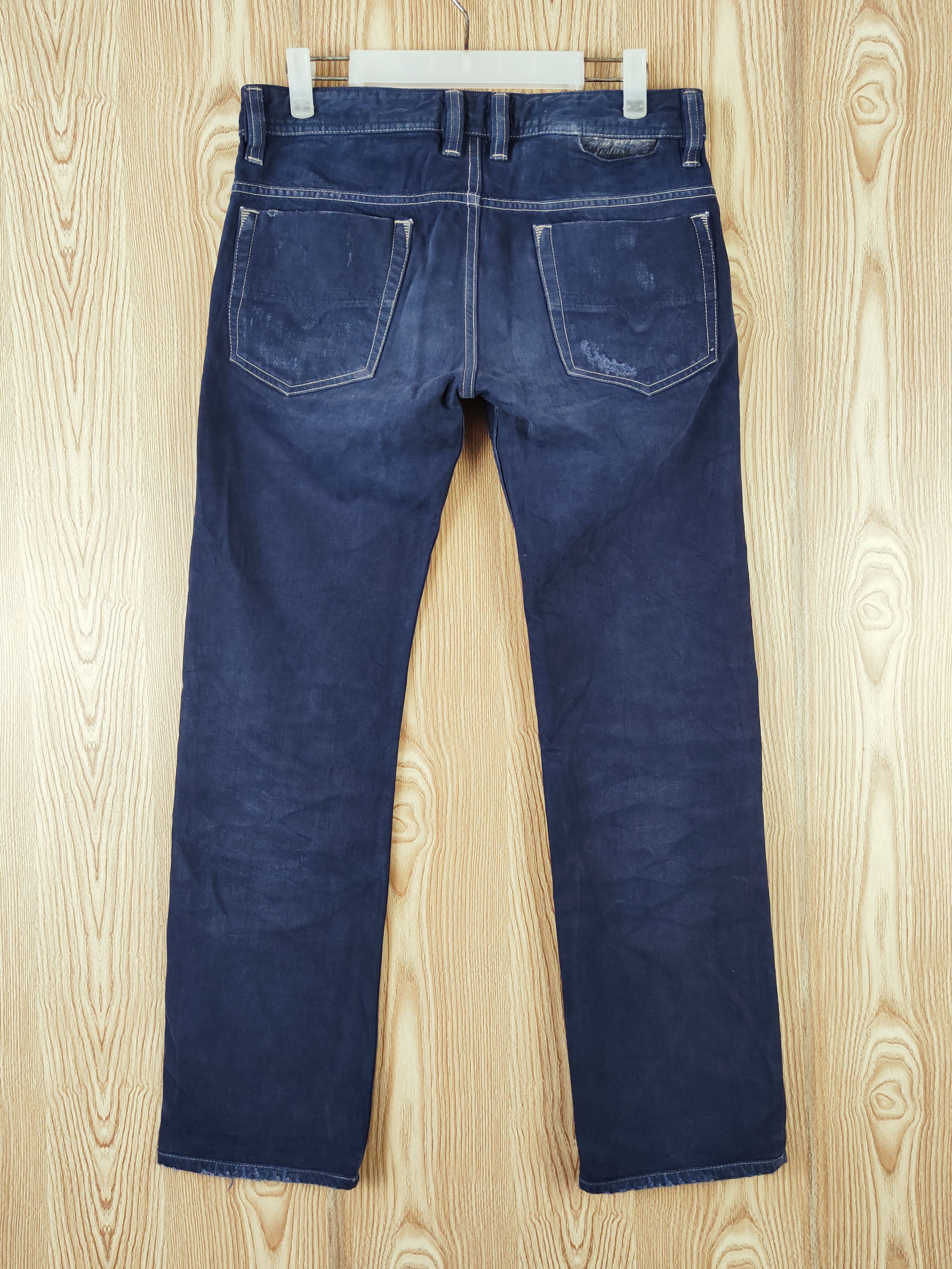 Diesel Diesel Safado Dark Blue Distressed Ripped denim Jeans #W794 Size US 29 - 8 Thumbnail