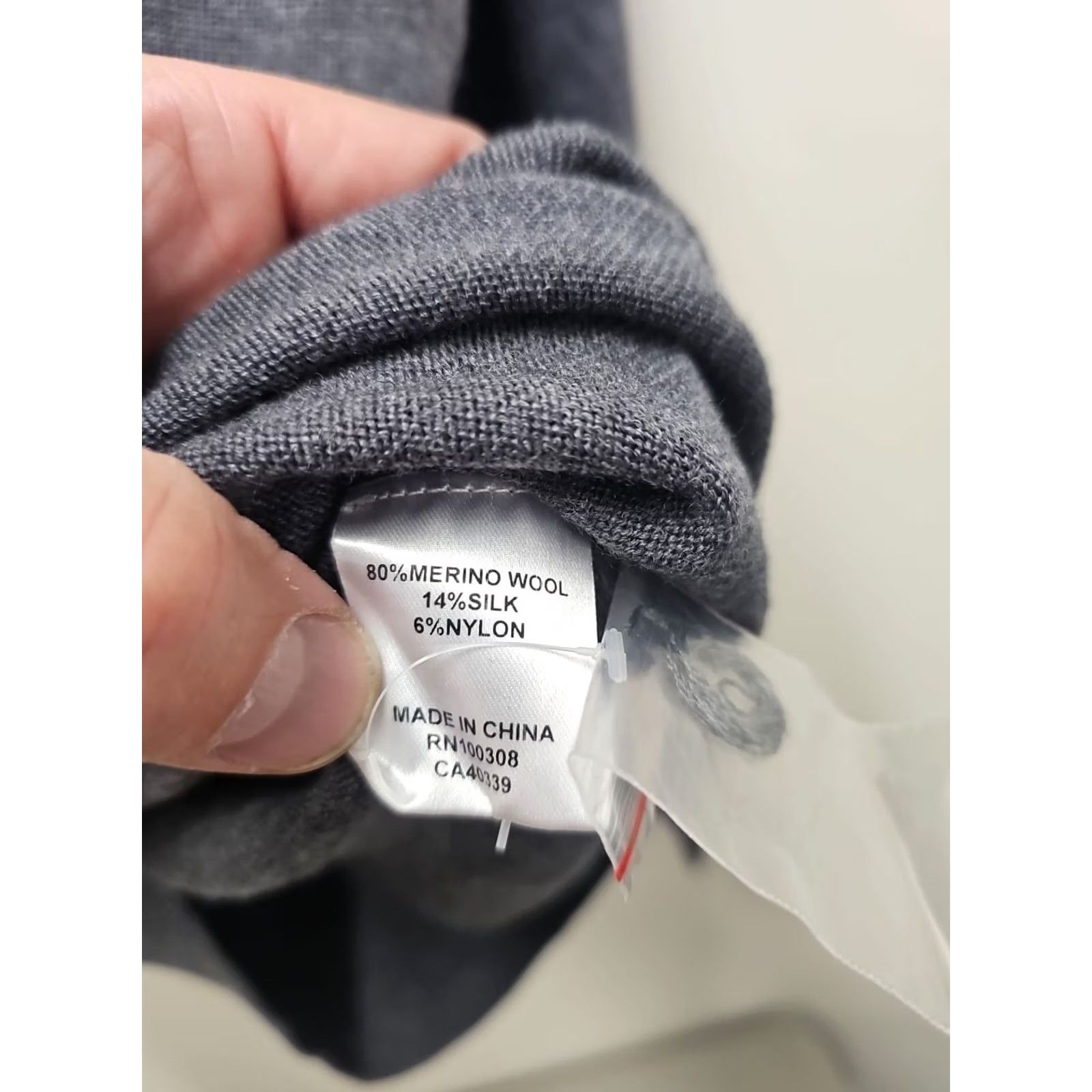 Peter Millar Peter Millar Crown Soft Sweater Mens S Merino Wool Blend Gray Crew Neck Pullover Knit Lightweight Classic Golf Active Fall Spring Summer Size US S / EU 44-46 / 1 - 5 Thumbnail