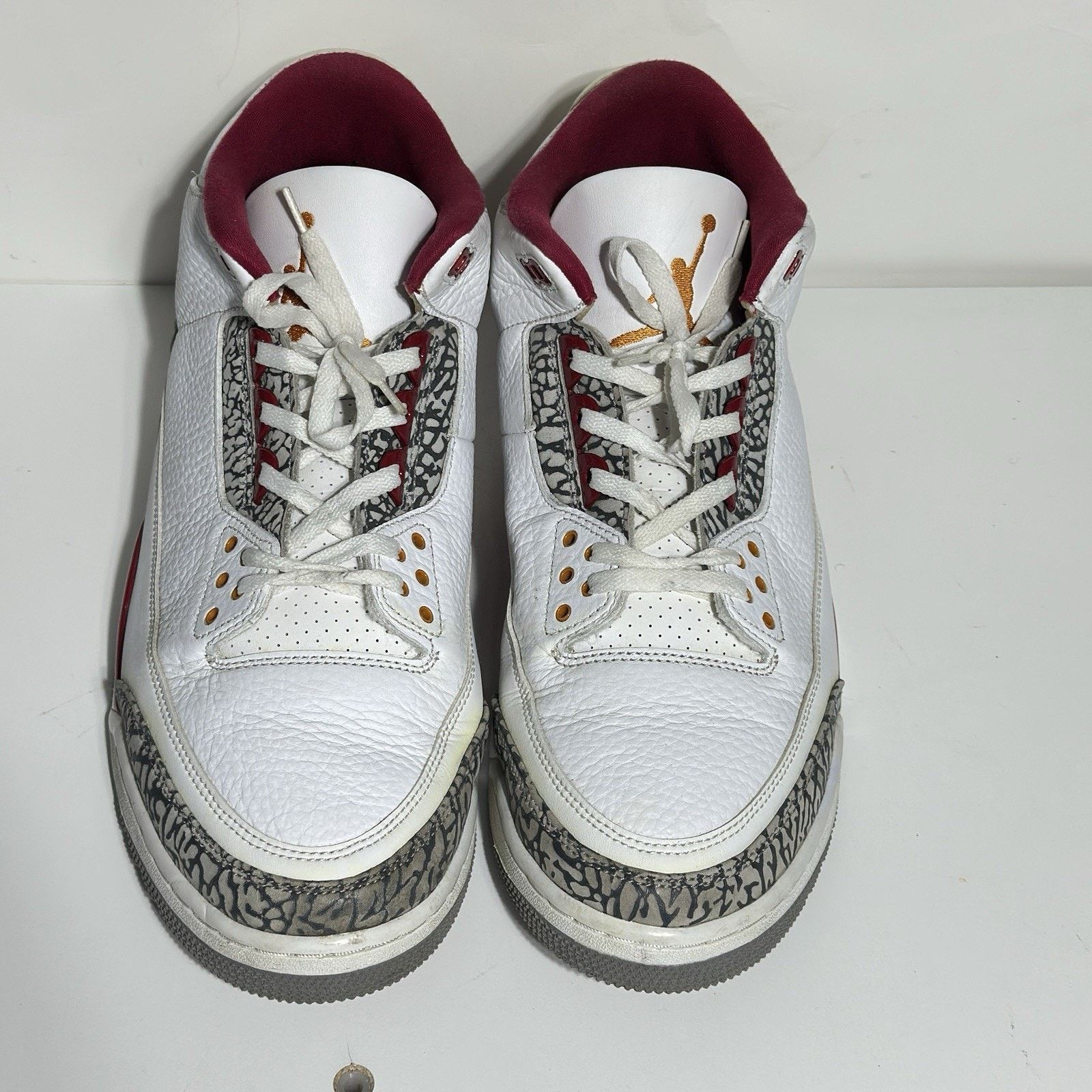 Nike Nike Air Jordan 3 Retro Sneaker Red/White, Men's Size 13 Size US 13 / EU 46 - 4 Thumbnail