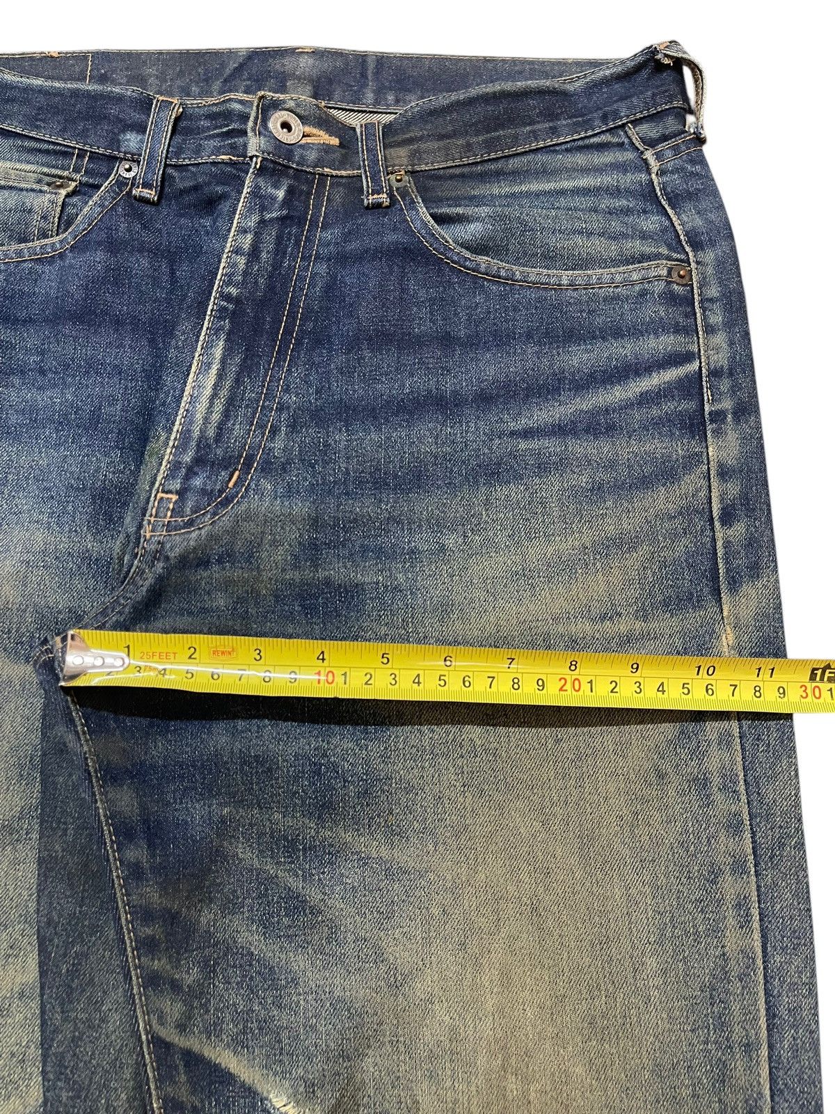 Kapital Vintage Japanese Brand Mud Wash Style Distress Loose Jeans Size US 32 / EU 48 - 14 Thumbnail
