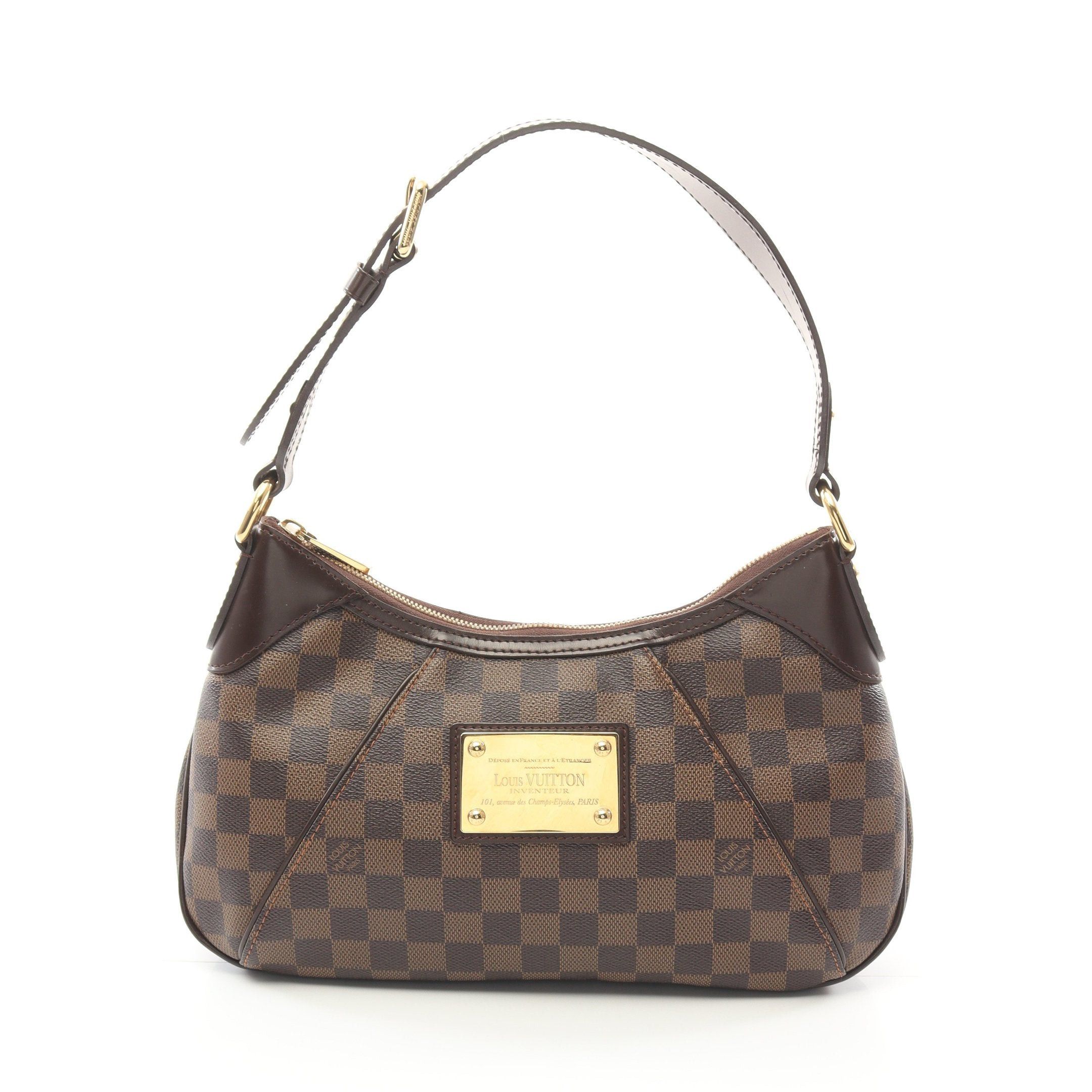 Louis Vuitton Louis Vuitton Thames Pm Damier Ebene One Shoulder Bag Leather Brown Size ONE SIZE - 1 Thumbnail