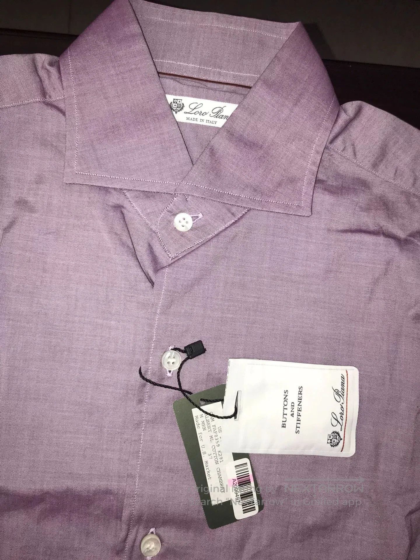 Loro Piana Loro Piana Long Sleeve Dress Shirt. Size US M / EU 48-50 / 2 - 4 Thumbnail