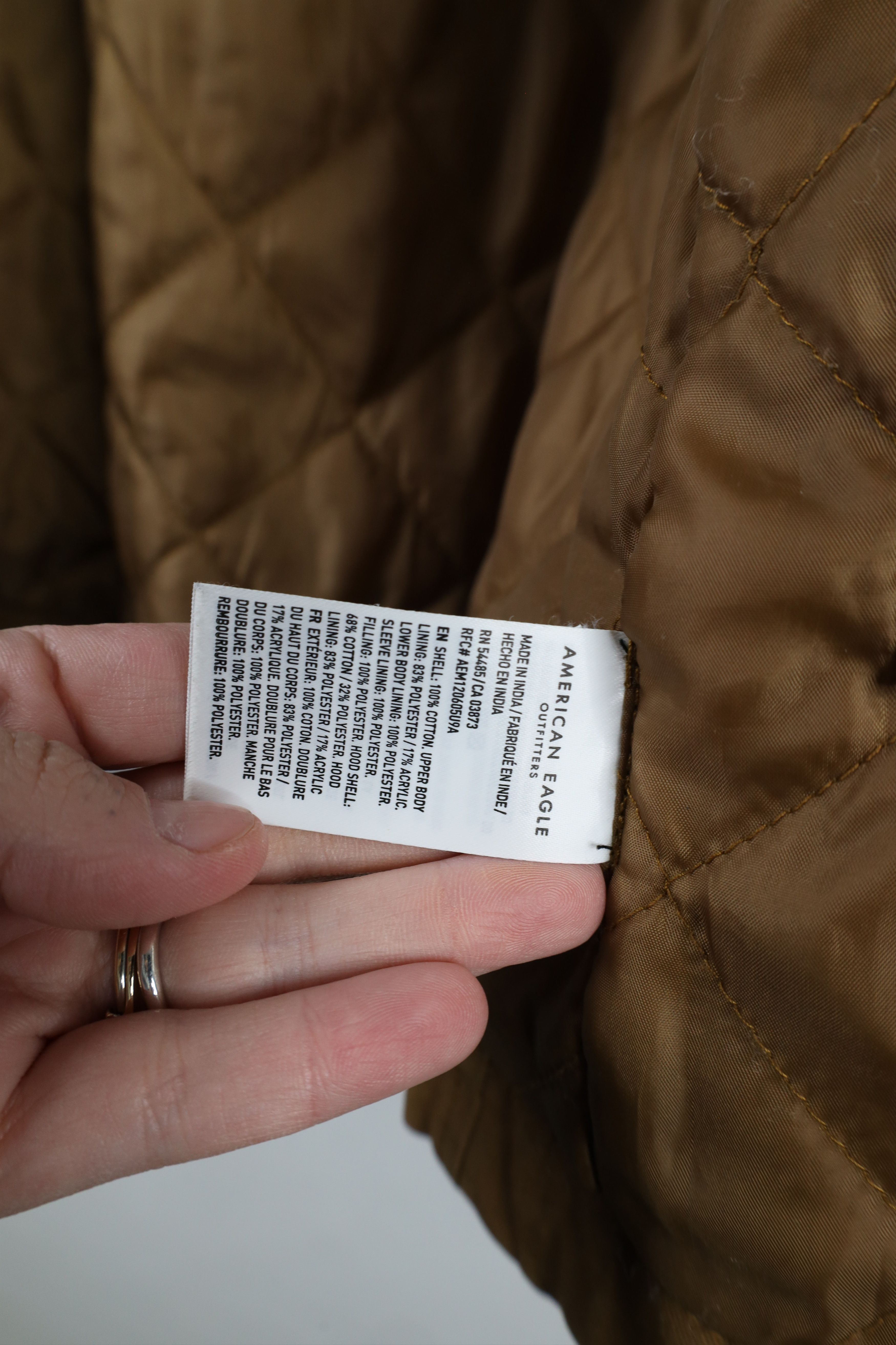 American Eagle Outfitters × Vintage Vintage American Eagle Outfitters Lined Waxed Canvas Jacket Size US S / EU 44-46 / 1 - 12 Thumbnail