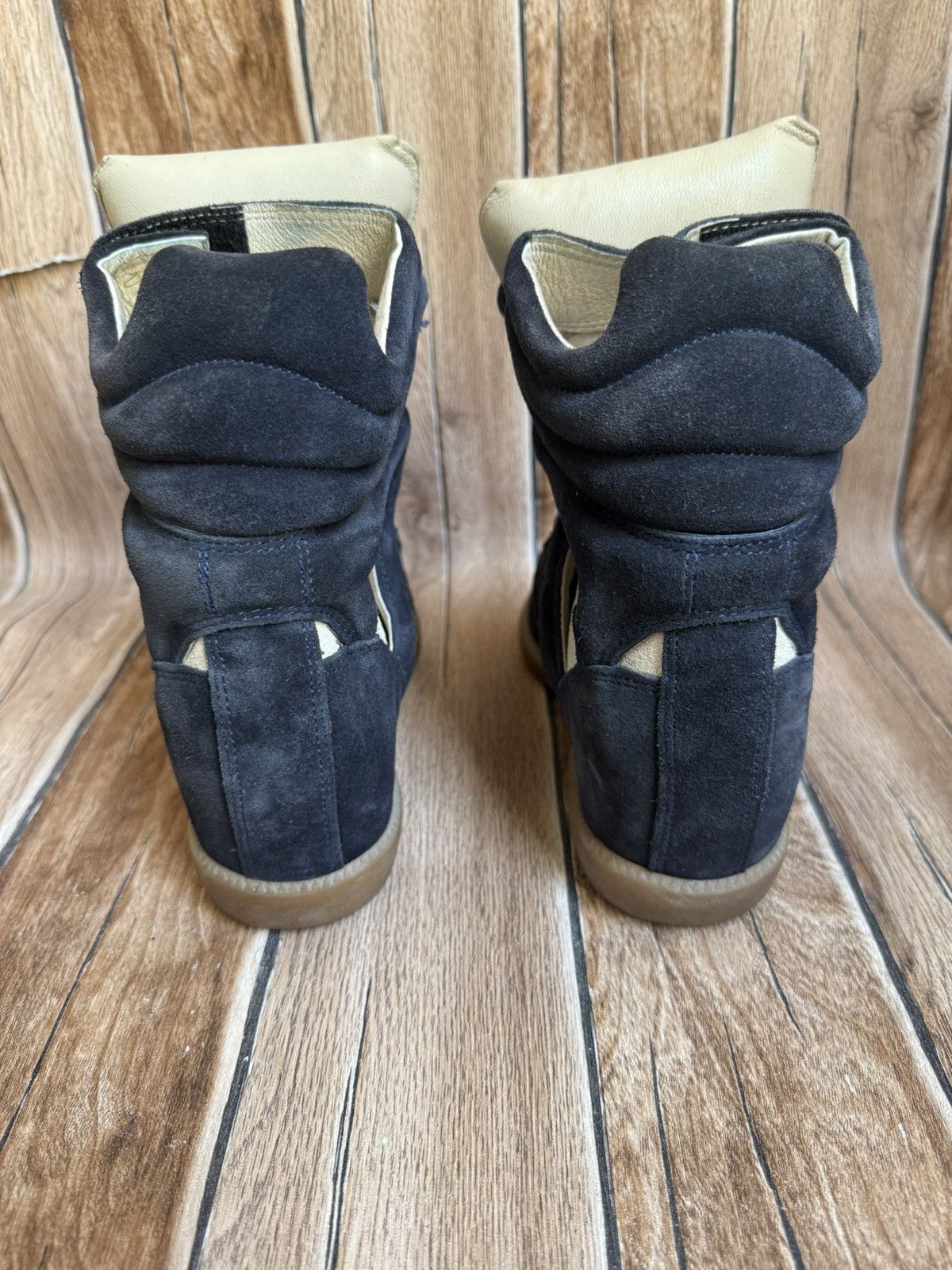 Isabel Marant × Isabel Marant Etoile × Vintage Suede bekett wedge sneakers Size US 6 / IT 36 - 12 Thumbnail
