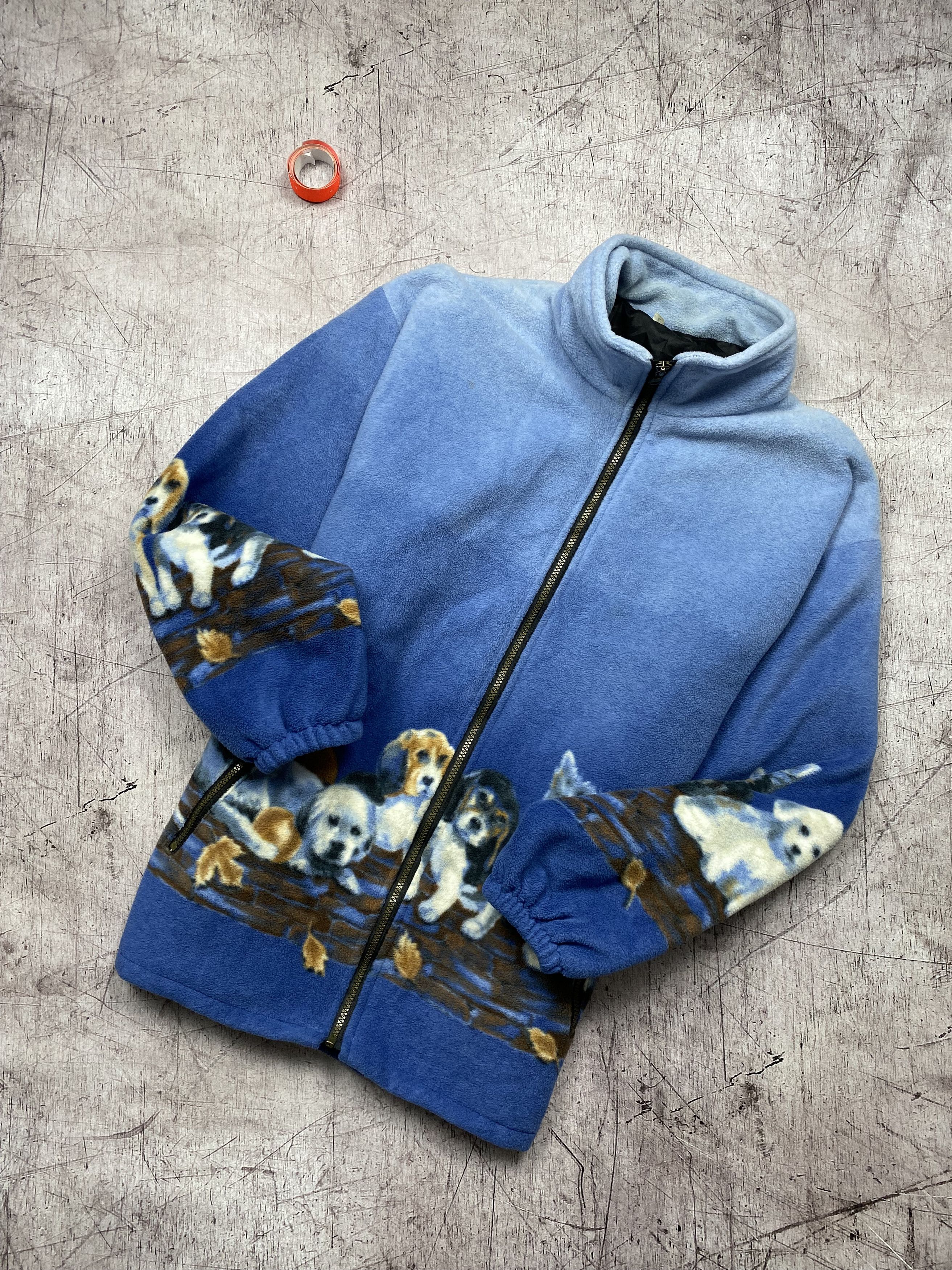 Vintage Vintage Animal Fleece Jacket y2k Dog Size US L / EU 52-54 / 3 - 1 Thumbnail