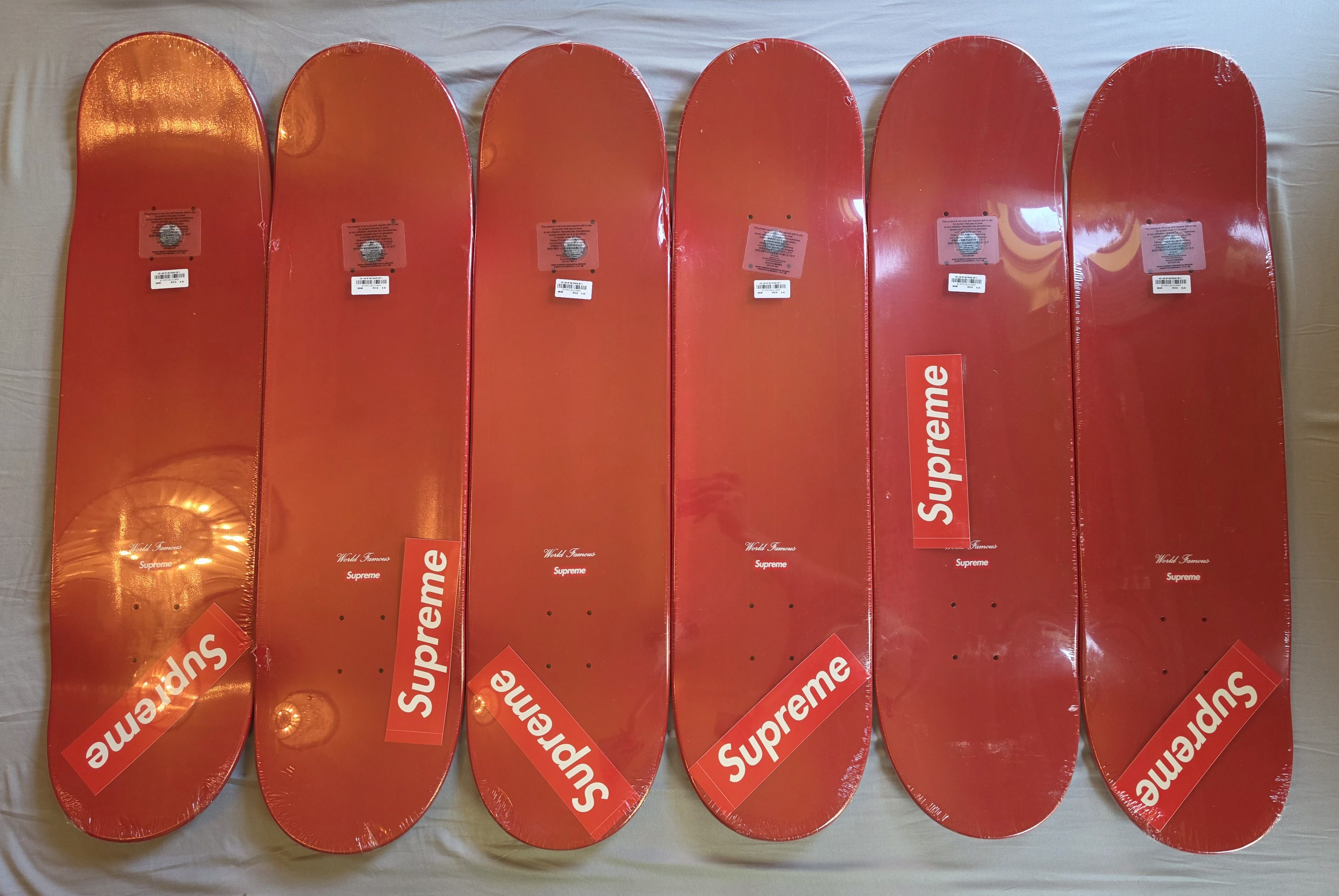 Supreme Supreme Box Logo Skateboard Deck Set Red Size ONE SIZE - 4 Thumbnail
