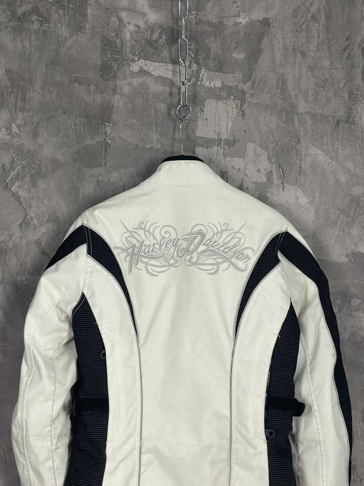 Harley Davidson × Vintage Vintage Harley Davidson Moto Y2K Crazy Heavy Jacket Size S / US 4 / IT 40 - 10 Thumbnail