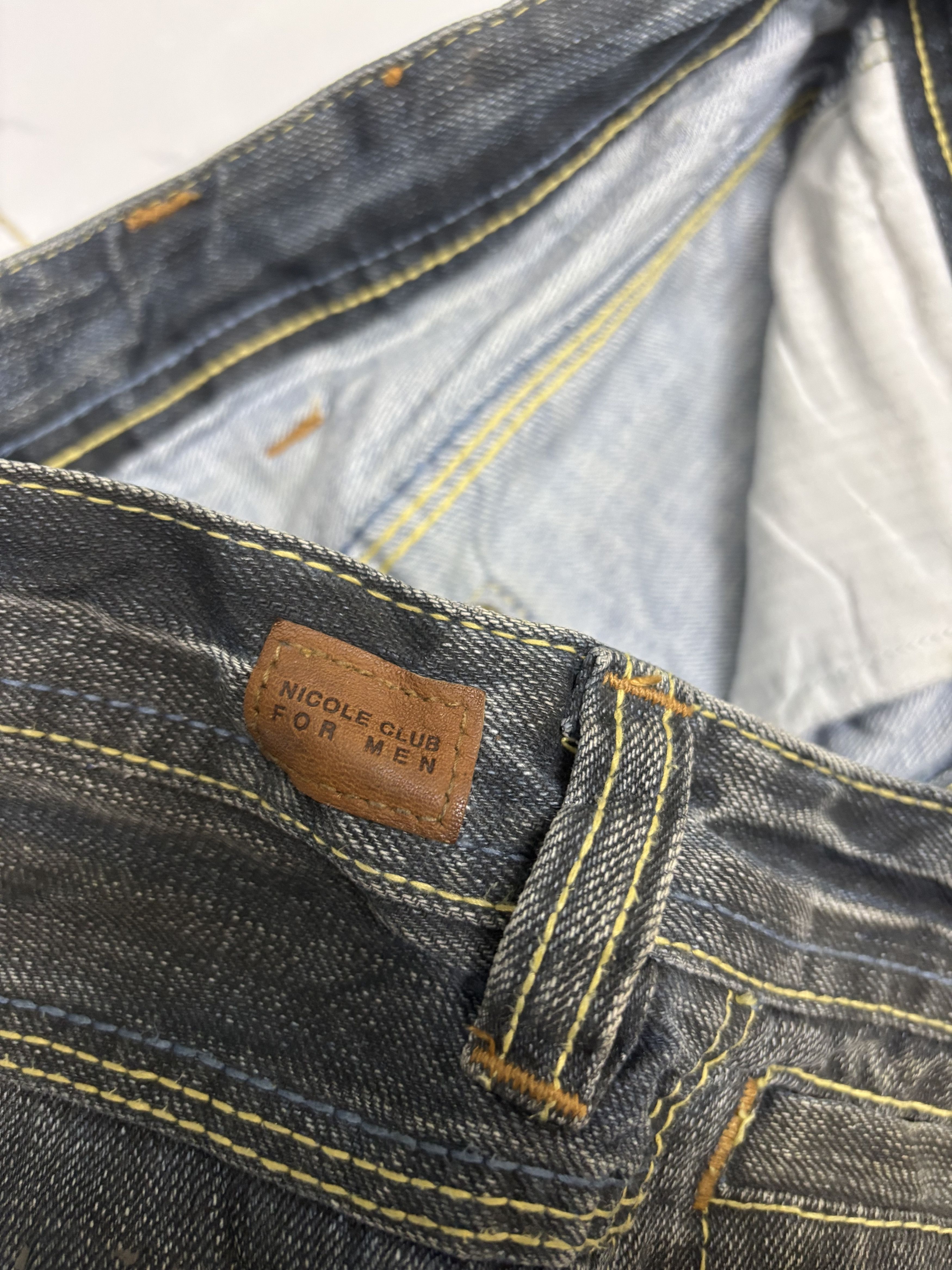If Six Was Nine × Nicole Club × Obelisk Flare Jeans Nicole Club For Men Rusty Mud Wash Denim Jean Size US 30 / EU 46 - 11 Thumbnail