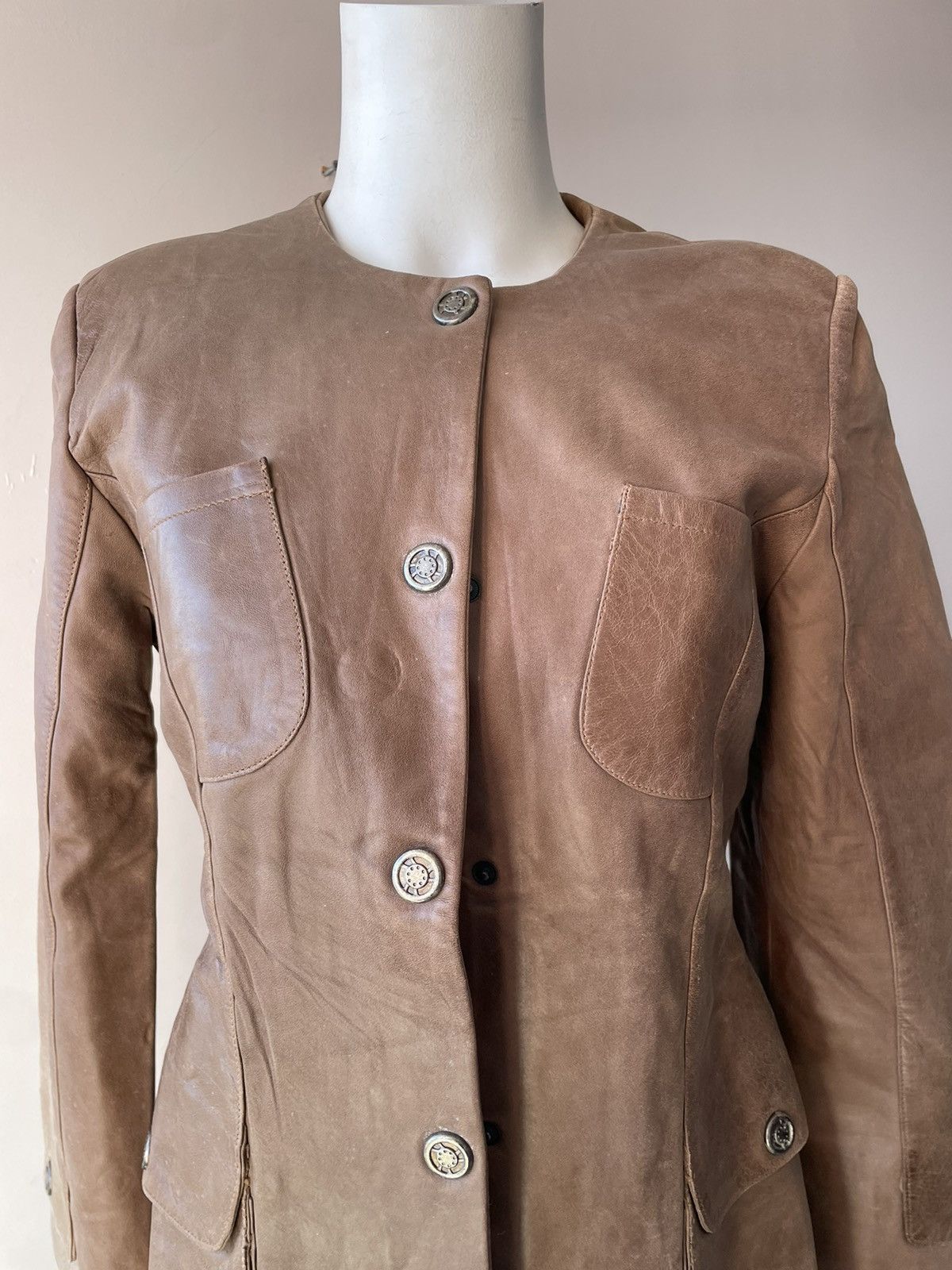 Vintage Vintage leather jacket Size L / US 10 / IT 46 - 18 Thumbnail