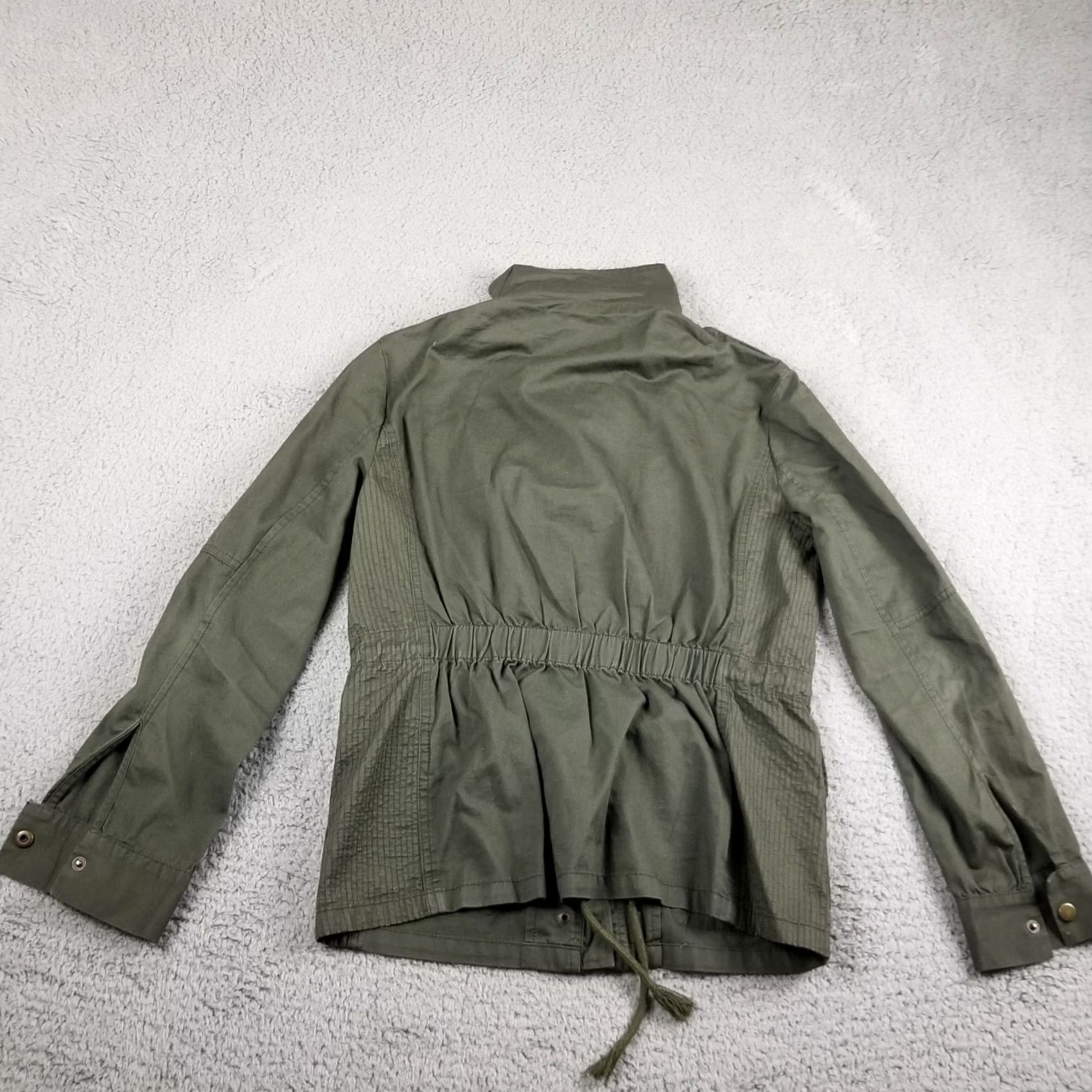 Vintage Wyldr Moto Style Army Zip Up Jacket Women's Size Small Green Military Jacket, Zipper, Breathable, 90s Theme, Regular Fit, Fall Winter, Women Size S / US 4 / IT 40 - 6 Thumbnail