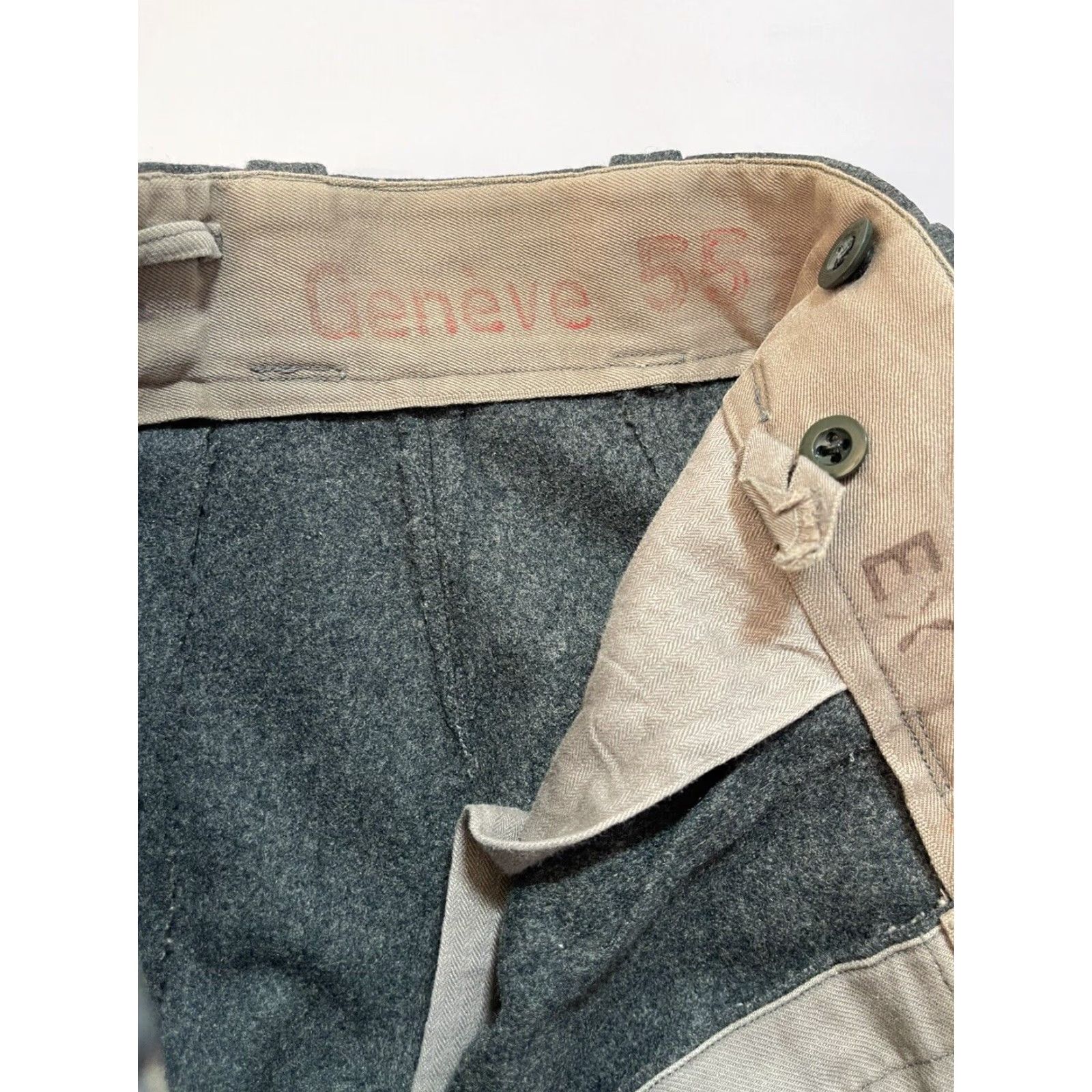 Vintage VINTAGE Wool Pants Gray Uniform Hunting Military 32 Workwear Regular Fit Mens Size US 32 / EU 48 - 2 Thumbnail