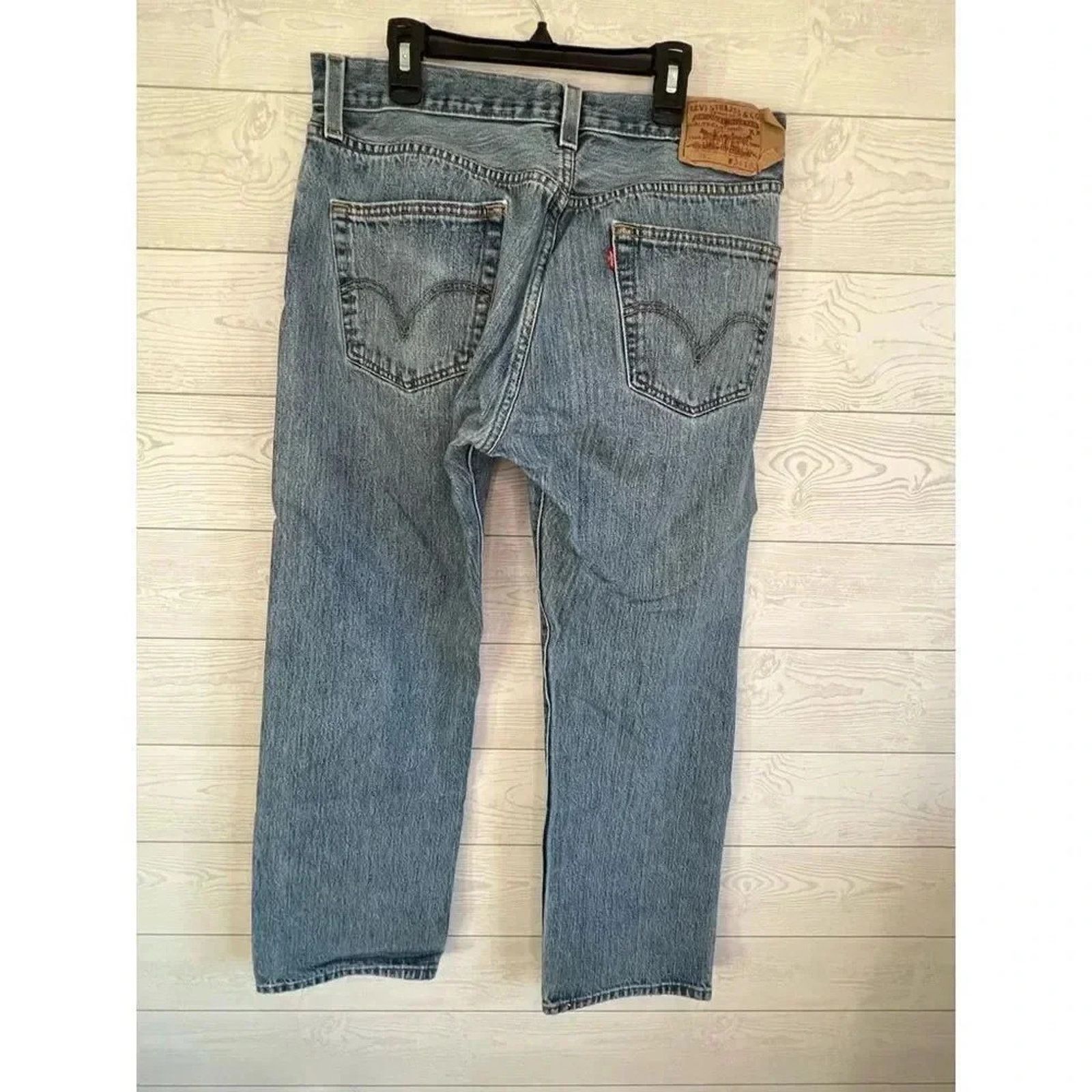 Levi's Levi’s Vintage 90s Original fit 501 button fly jeans 34x30 Size US 34 / EU 50 - 4 Thumbnail