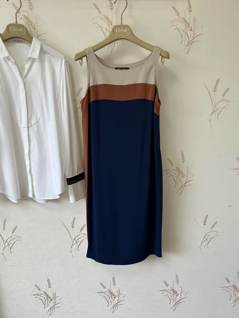 Loro Piana LORO PIANA Colorful silk dress Size S / US 4 / IT 40 - 2 Thumbnail