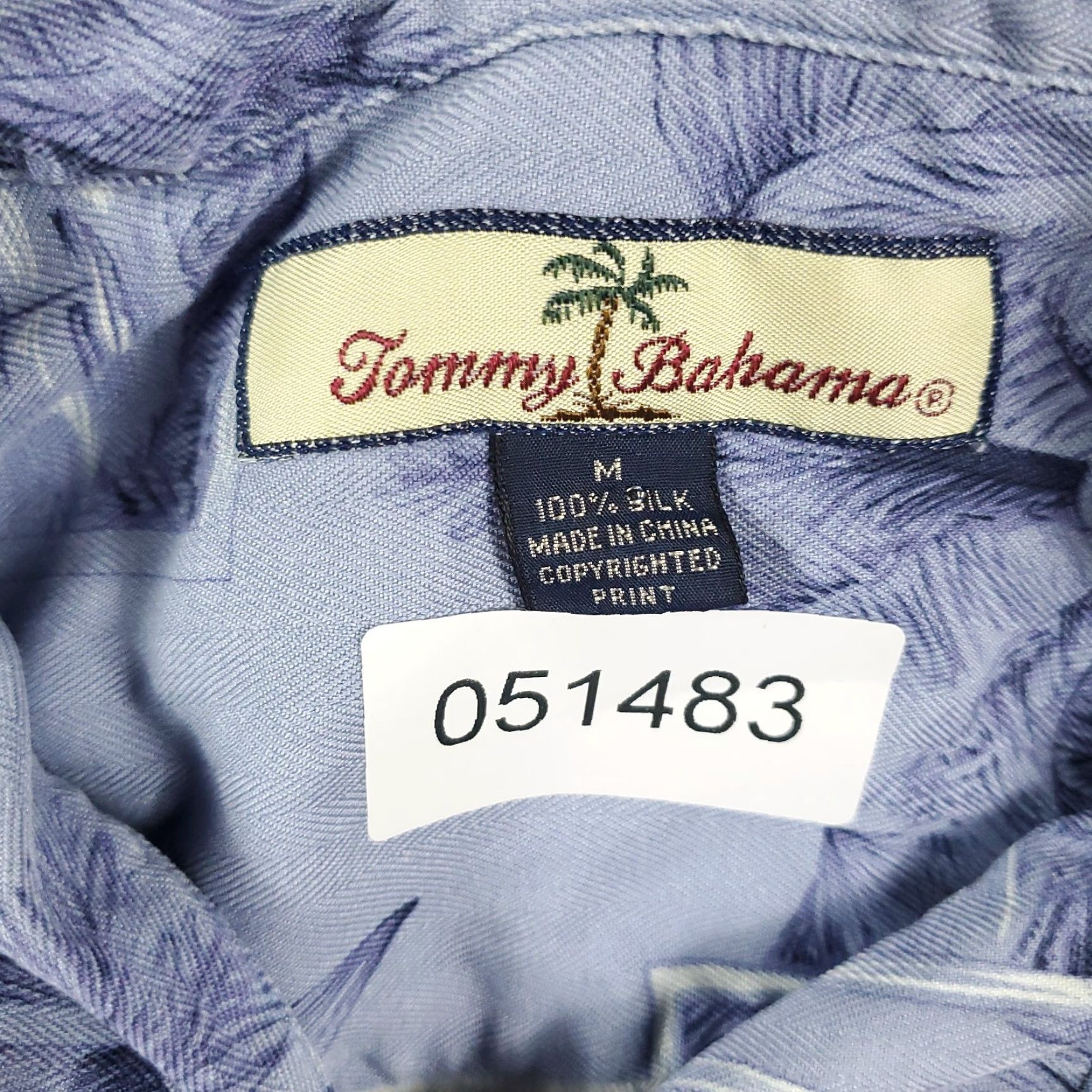 Tommy Bahama Tommy Bahama Shirt Mens Medium Blue Hawaiian Button Up Short Sleeve Size US M / EU 48-50 / 2 - 6 Thumbnail
