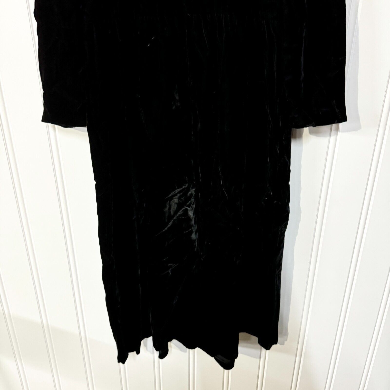 Vintage 70s Vtg Lanz of Salsburg Velvet Lace Collar Maxi Dress 14 Size XL / US 12-14 / IT 48-50 - 7 Thumbnail