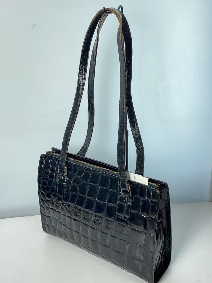 Jean Paul Gaultier Crocodile Embossed Leather Shoulder Bag Size ONE SIZE - 2 Thumbnail