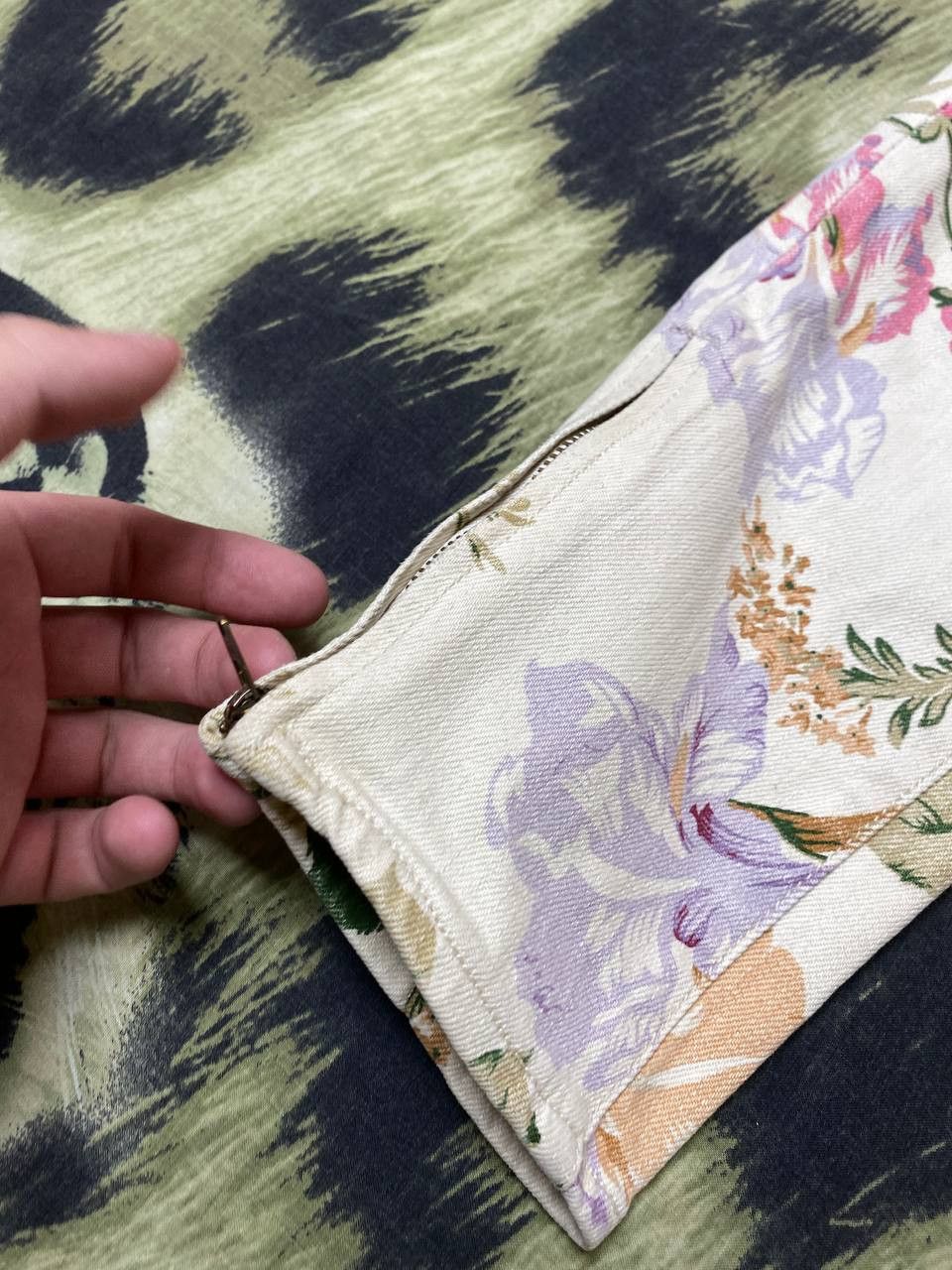 Denim & Supply Ralph Lauren Denim & Supply Ralph Lauren Flower Print Denim Jeans Size 29 Size 29" - 9 Thumbnail