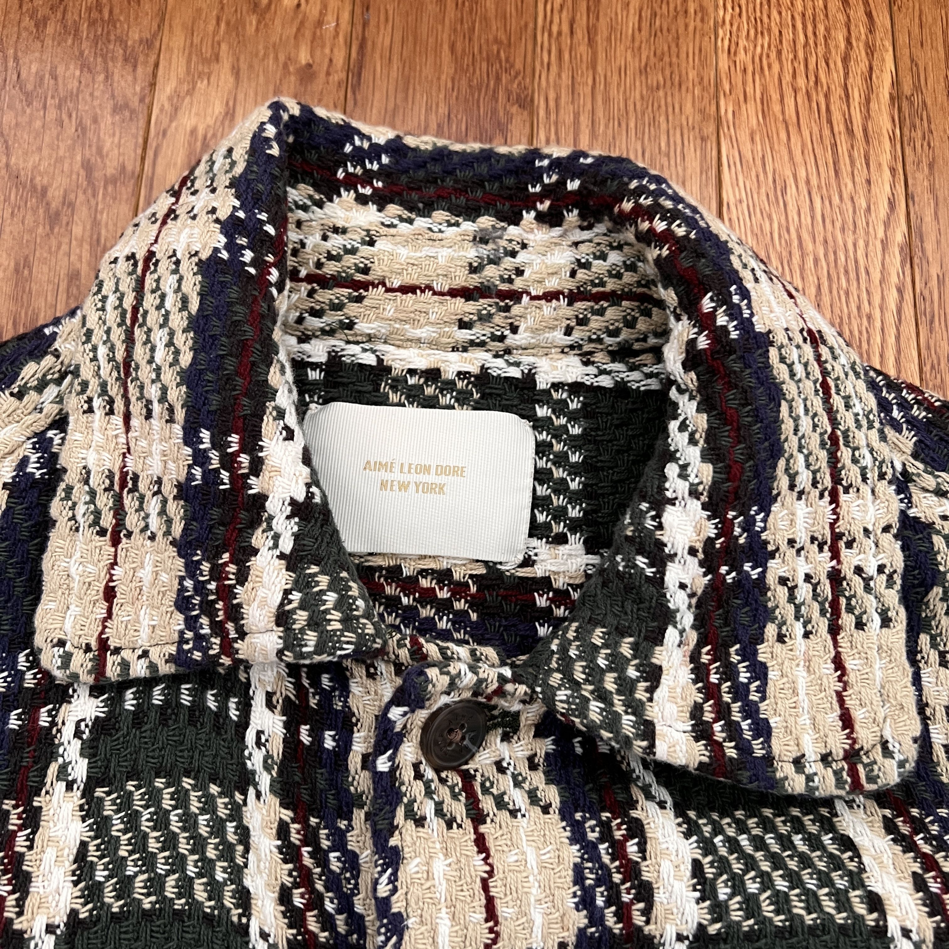 Aime Leon Dore Aime Leon Dore/ALD Woven Plaid Overshirt Green/White XS Size US XS / EU 42 / 0 - 2 Thumbnail