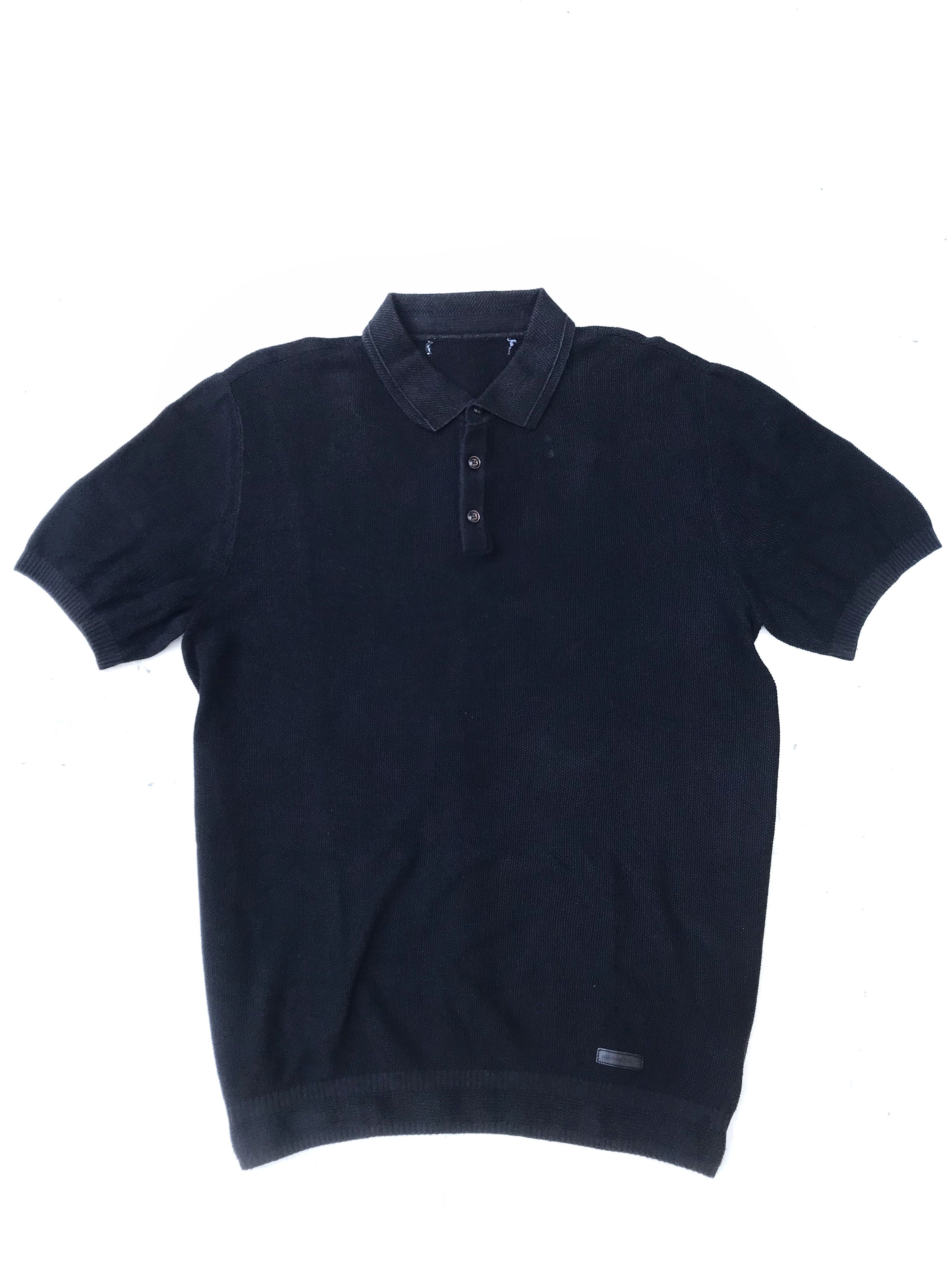 Jean-Michel Basquiat × Vintage Jean Michel Basquiat Jmb Black Polo Knitwear Size US M / EU 48-50 / 2 - 11 Thumbnail