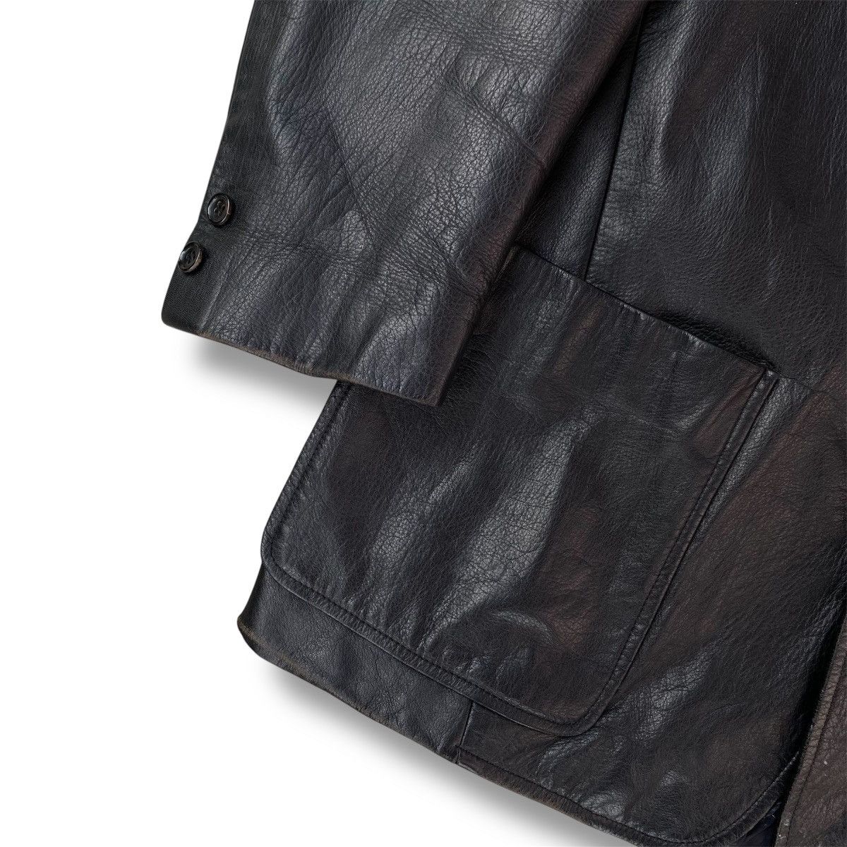 Comme des Garcons Vintage Comme des Garcons Tricot Leather Jacket. #F5 Size US L / EU 52-54 / 3 - 5 Thumbnail