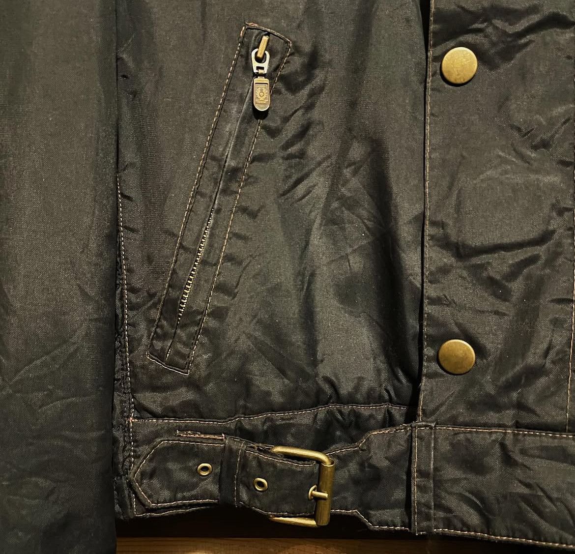 Belstaff 1990s Belstaff Gangster Gold Label Racemaster Waxed Nylon Size US M / EU 48-50 / 2 - 3 Thumbnail