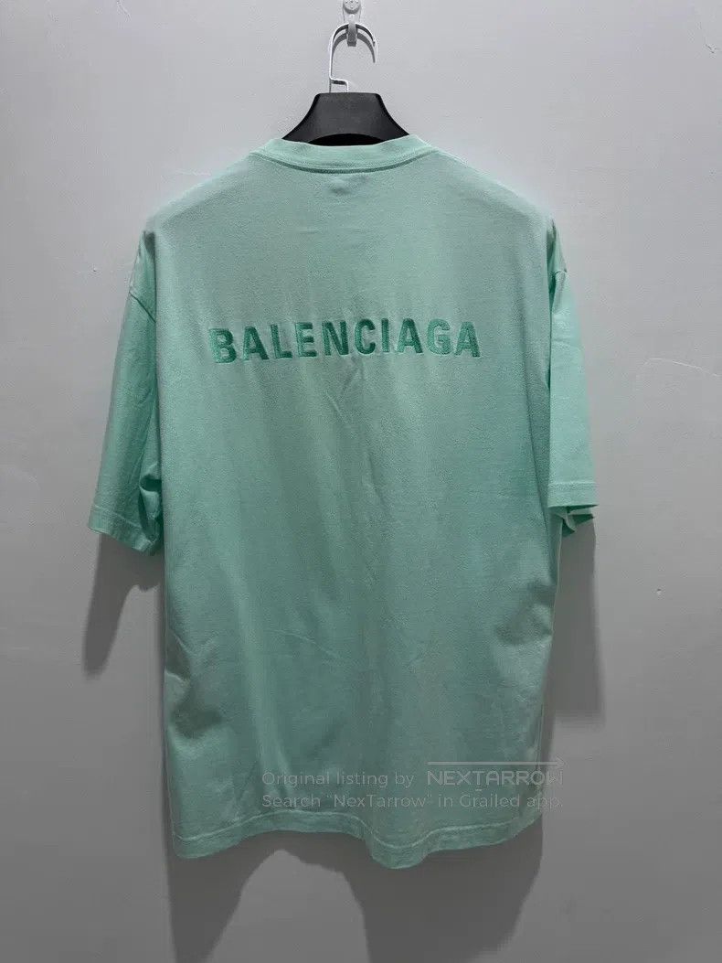 Balenciaga Balenciaga Mint Green Short Sleeve Size US S / EU 44-46 / 1 - 5 Thumbnail