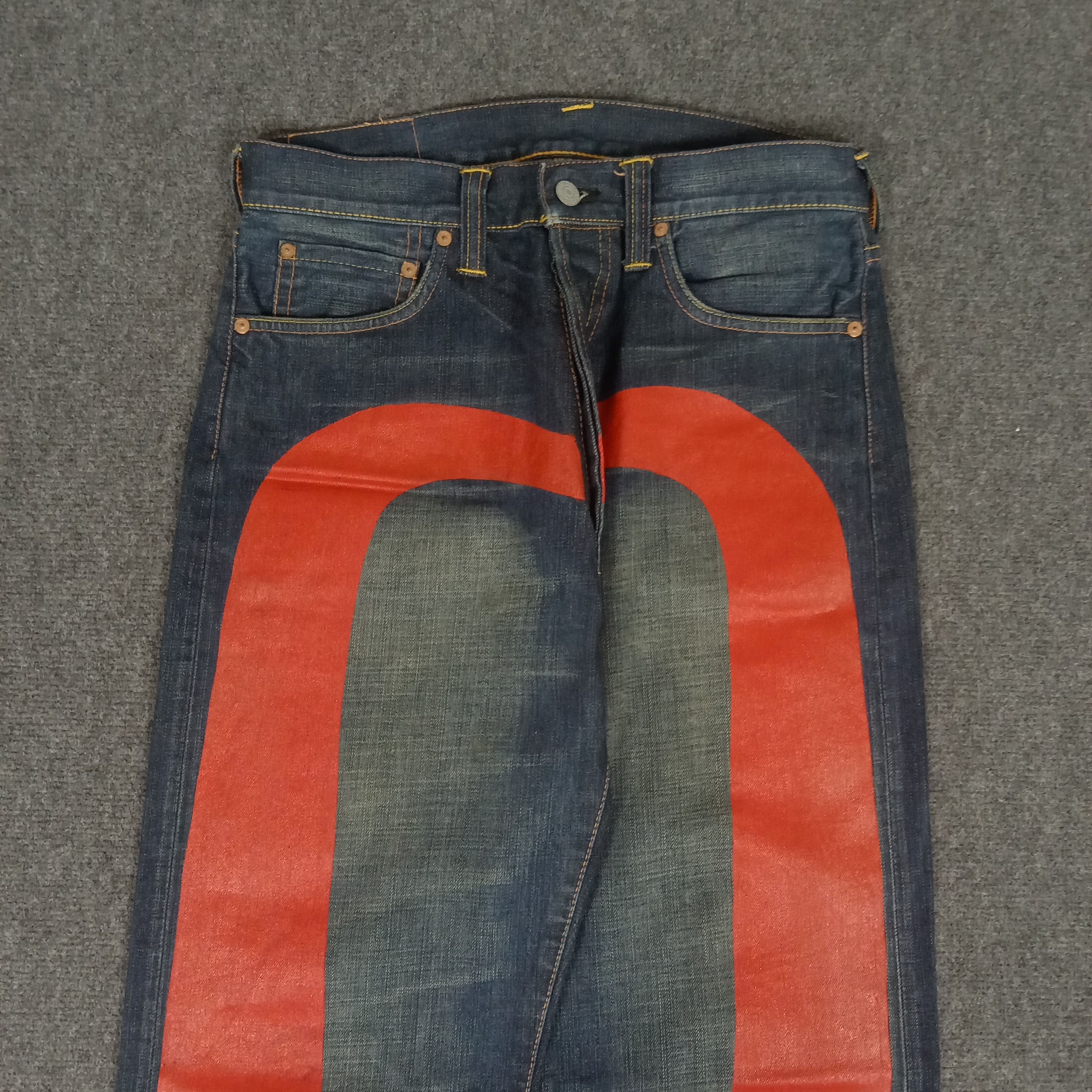 Evisu × Japanese Brand × Vintage Evisu Japanese Brand Daicock Custom Art Denim Jeans Size US 30 / EU 46 - 2 Thumbnail