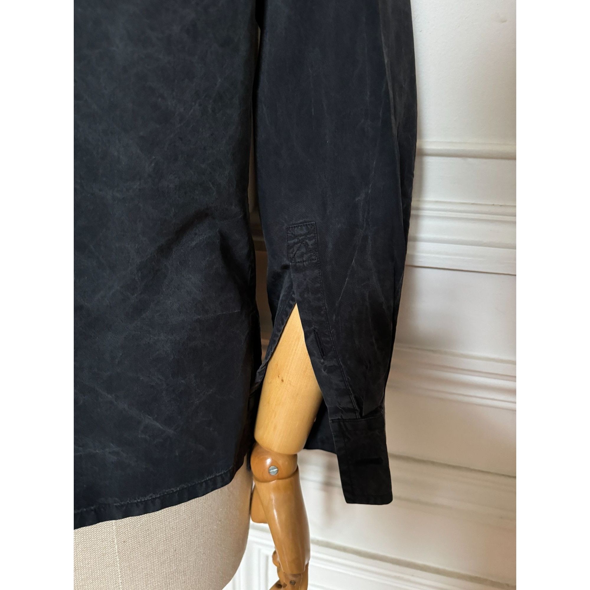 Yves Saint Laurent Haute Couture Black Silk Size M / US 6-8 / IT 42-44 - 6 Thumbnail
