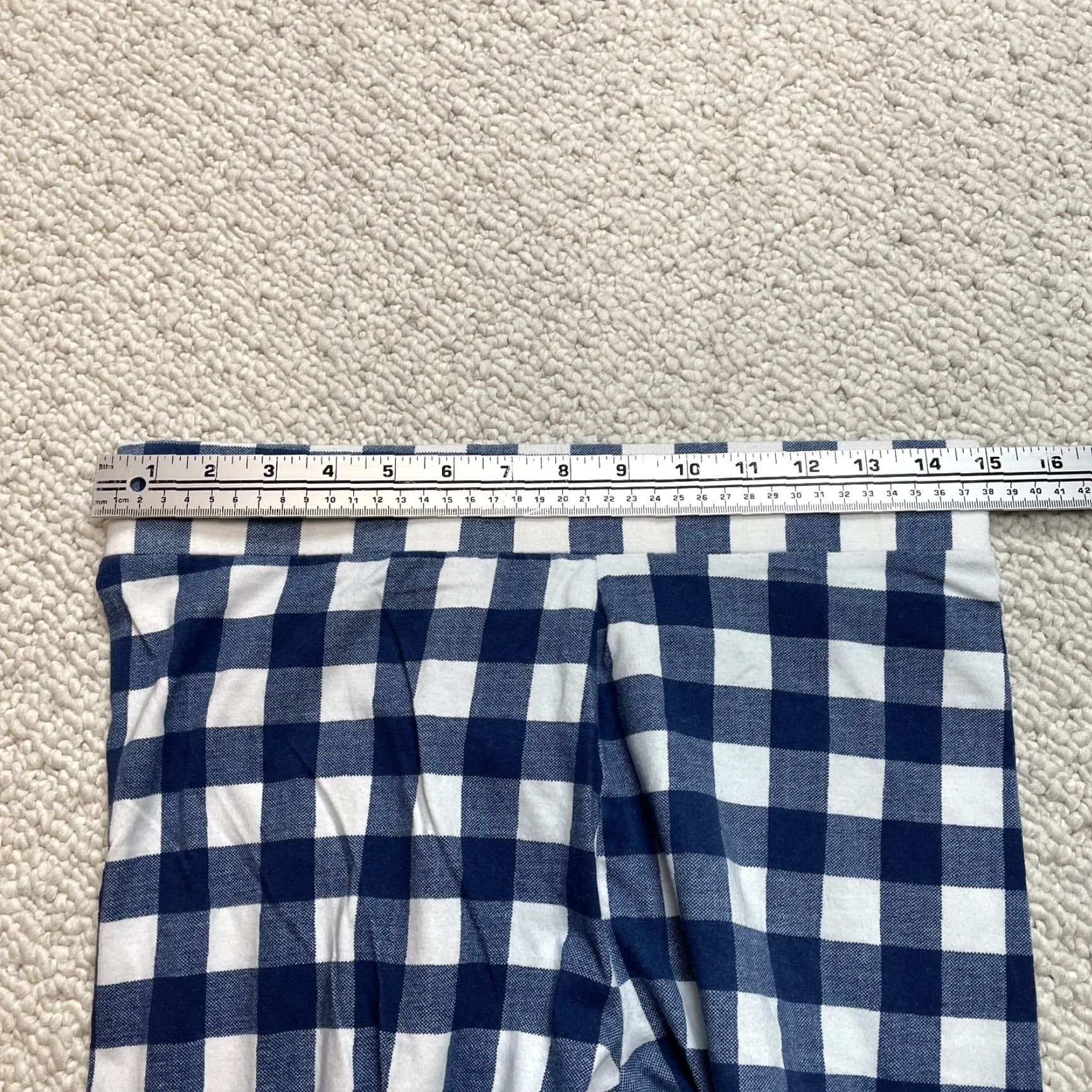 Forever 21 Forever 21 Pants Womens 0X Blue White Plaid Gingham Stretch Cotton Ankle 30x26 Womens Glance: 0X, Regular, Blue, Ankle, 30x26, Cotton Spandex, Knit Size 30" / US 8 / IT 44 - 5 Thumbnail