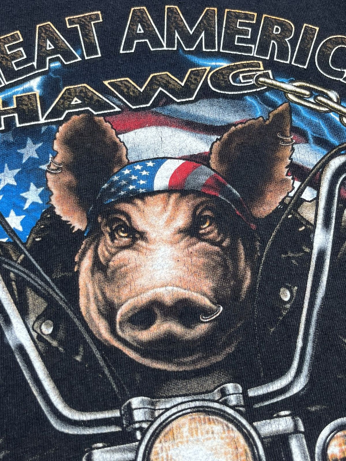 Vintage © 2006 THE GREAT AMERICAN HAWG MADE IN USA T-SHIRT Size US M / EU 48-50 / 2 - 5 Thumbnail