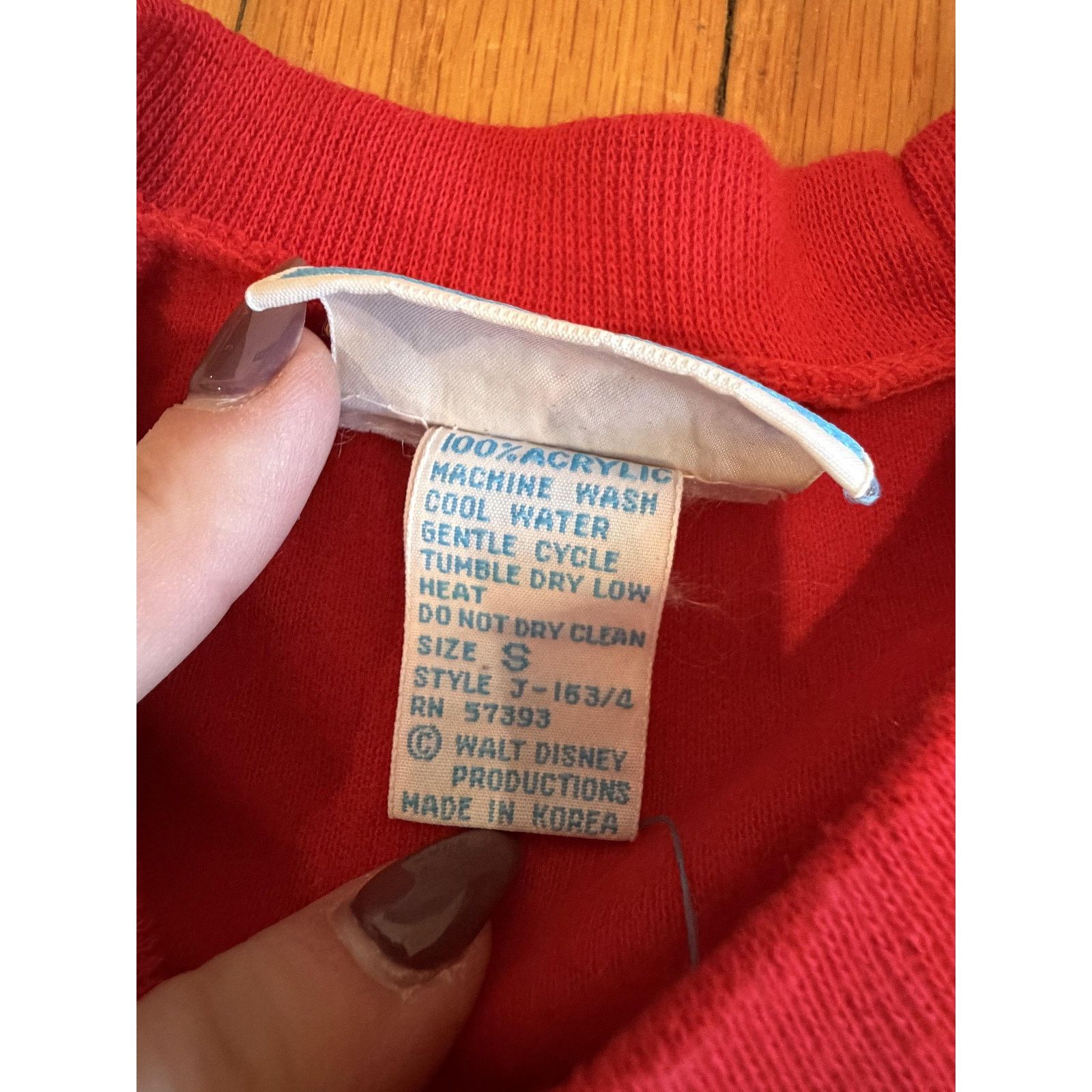 Other Vintage Sunday Comics Mickey Mouse Sweatshirt Small Red 80s Size S / US 4 / IT 40 - 4 Thumbnail