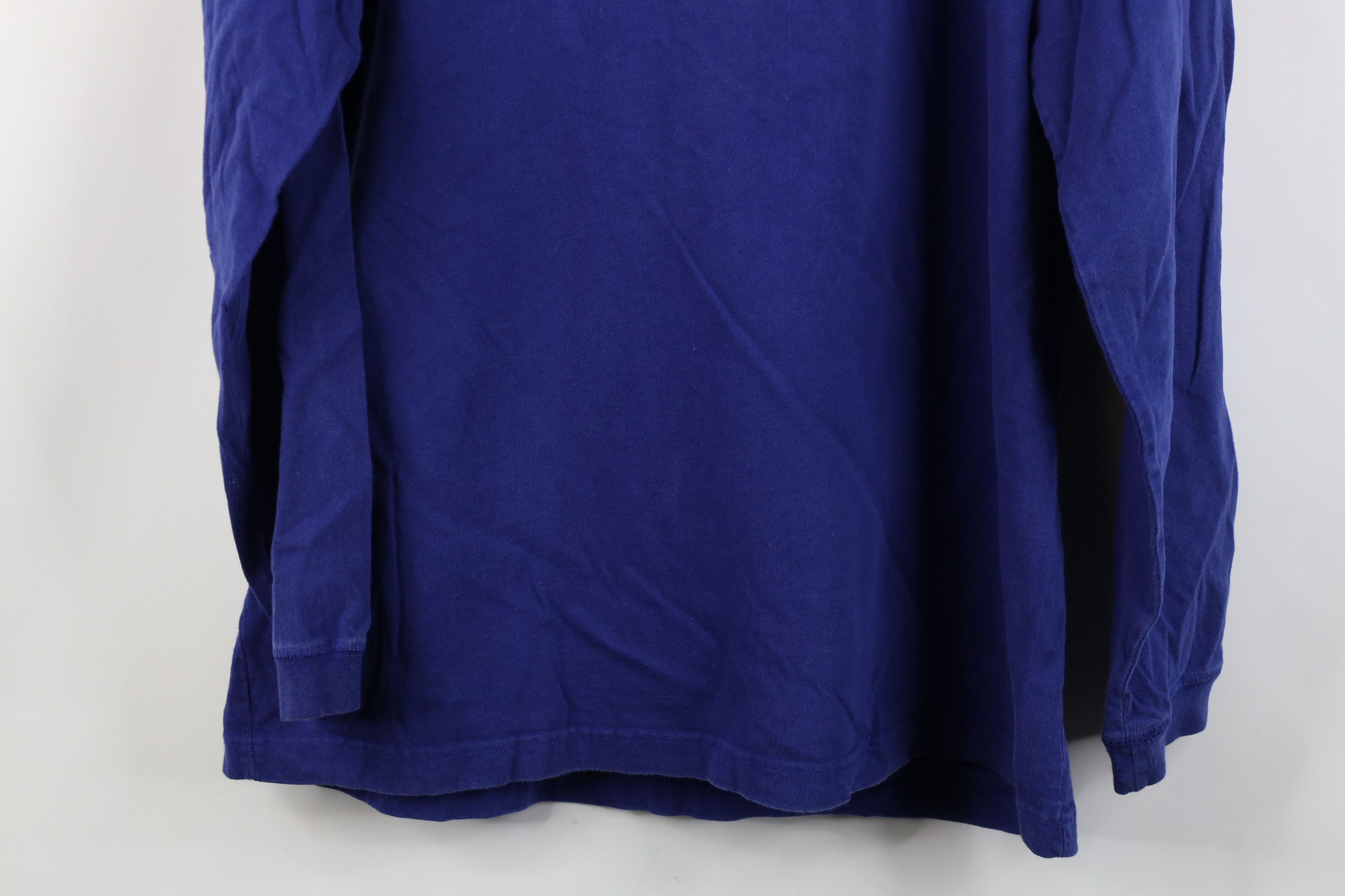 Disney Vintage 90s Disney Long Sleeve Henley T-Shirt Blue Cotton Size US L / EU 52-54 / 3 - 13 Thumbnail
