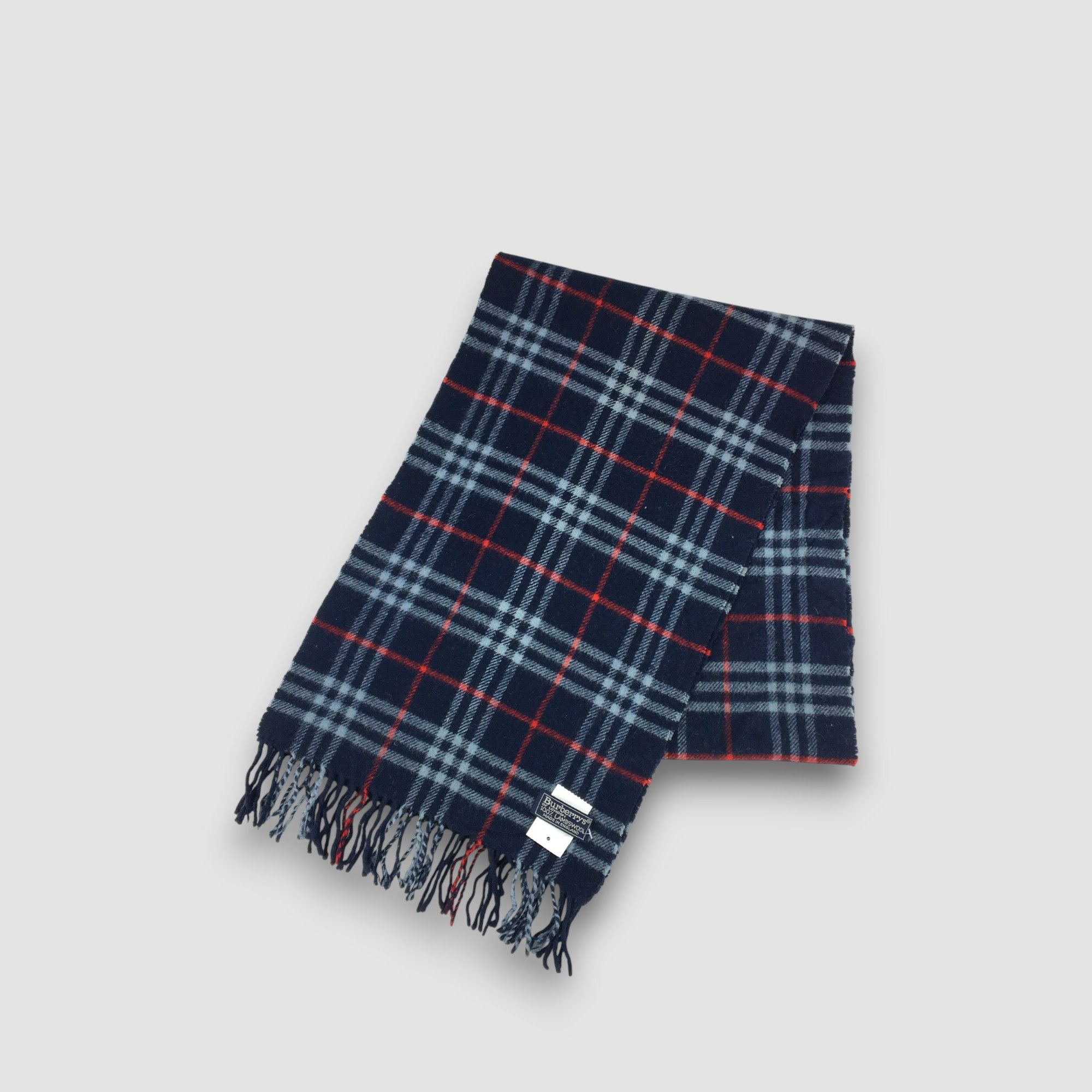 Burberry Vintage Burberry Scarf Muffler Wool Cashmere Scarves Size ONE SIZE - 3 Thumbnail