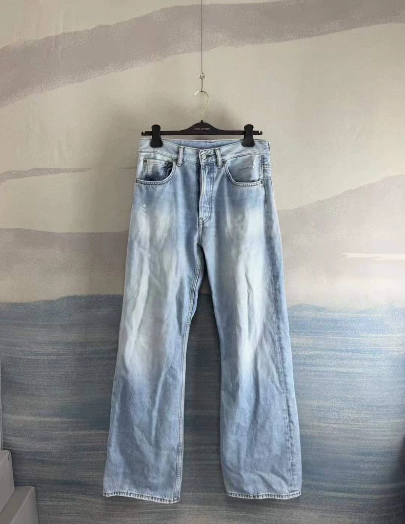 Acne Studios acne studios Washed blue leather jeans 2502-Nextarrow Size US 34 / EU 50 - 1 Thumbnail