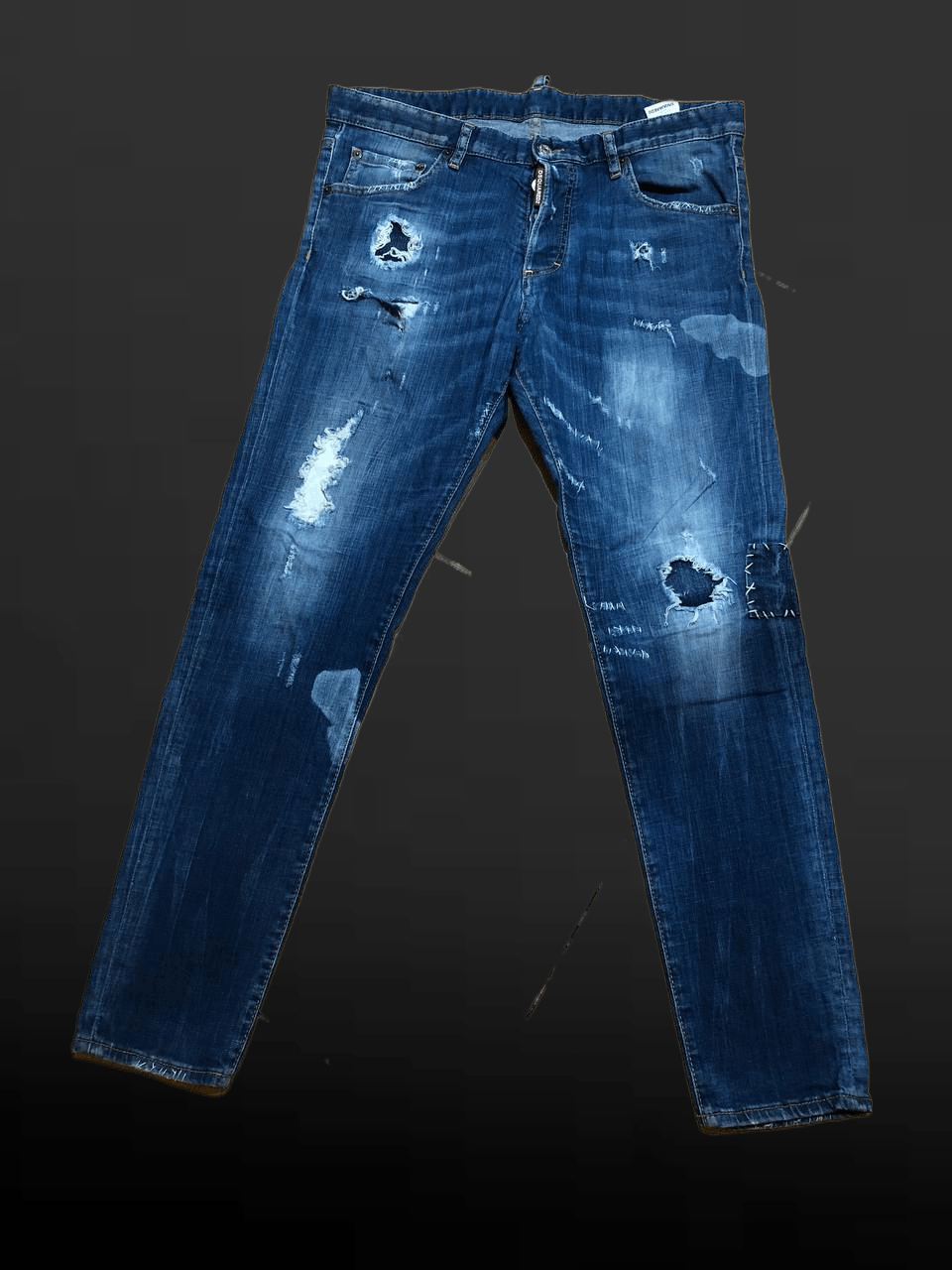 Dsquared2 Luxury Dsquared2 Y2K Distressed Designer Jeans Size US 36 / EU 52 - 1 Thumbnail