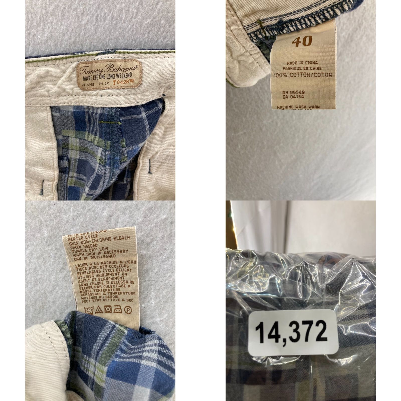 Tommy Bahama VINTAGE Tommy Bahama Cargo Shorts Mens 40 Lightweight Cotton Plaid Beach Casual Size US 40 / EU 56 - 8 Thumbnail