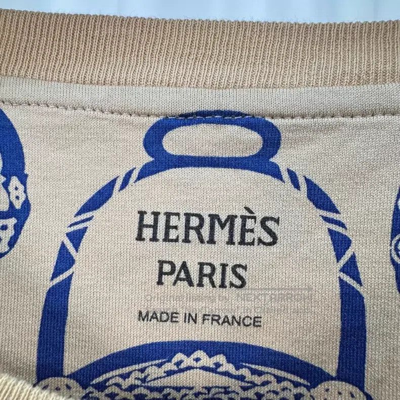 Hermes Hermes Beige Printed Short Sleeve Size XS / US 0-2 / IT 36-38 - 5 Thumbnail